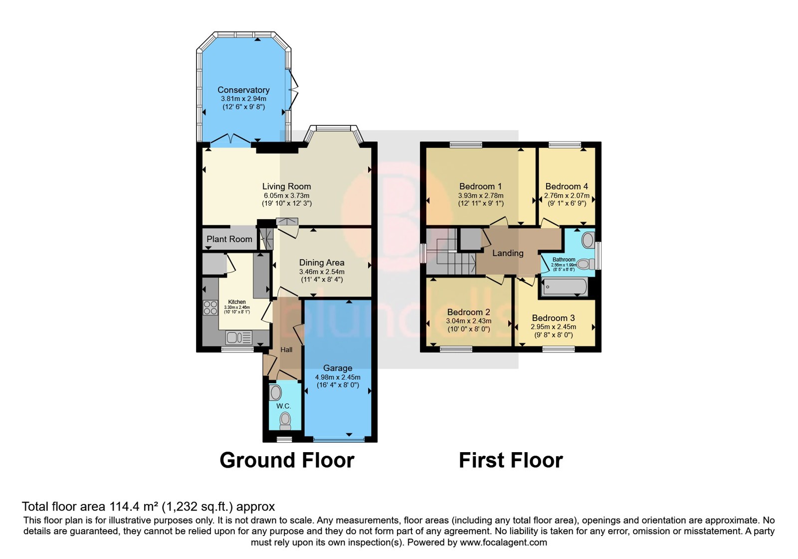 55, Beckton Court, Sheffield floorplan