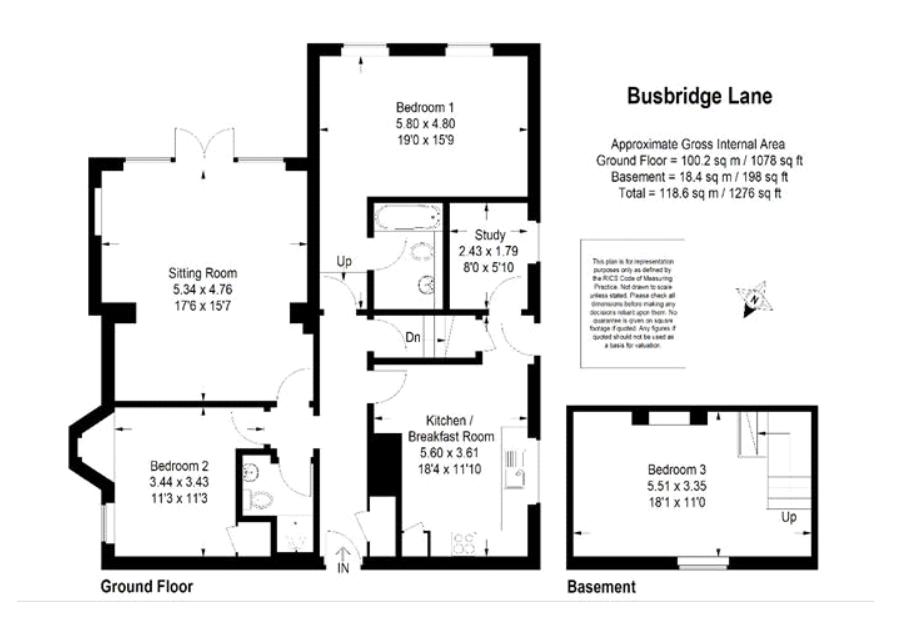 Busbridge Lane, Godalming GU7, 3 bedroom flat for sale 64357196