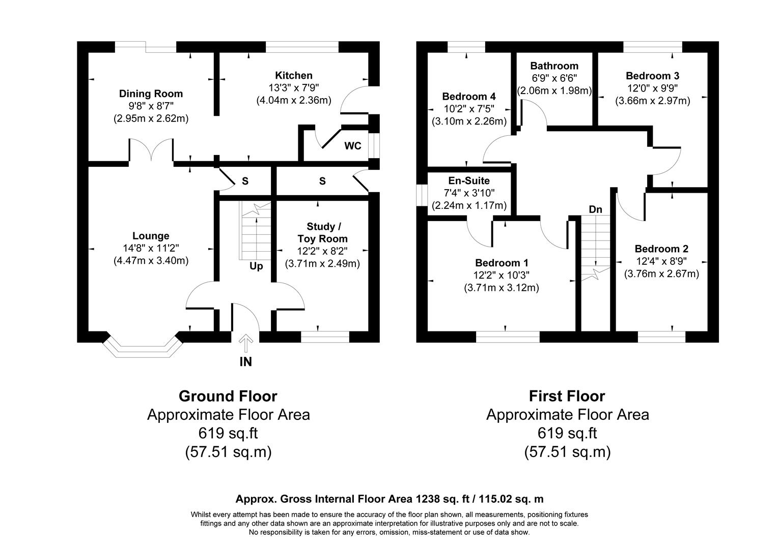 16, Smithford Walk, Prescot floorplan