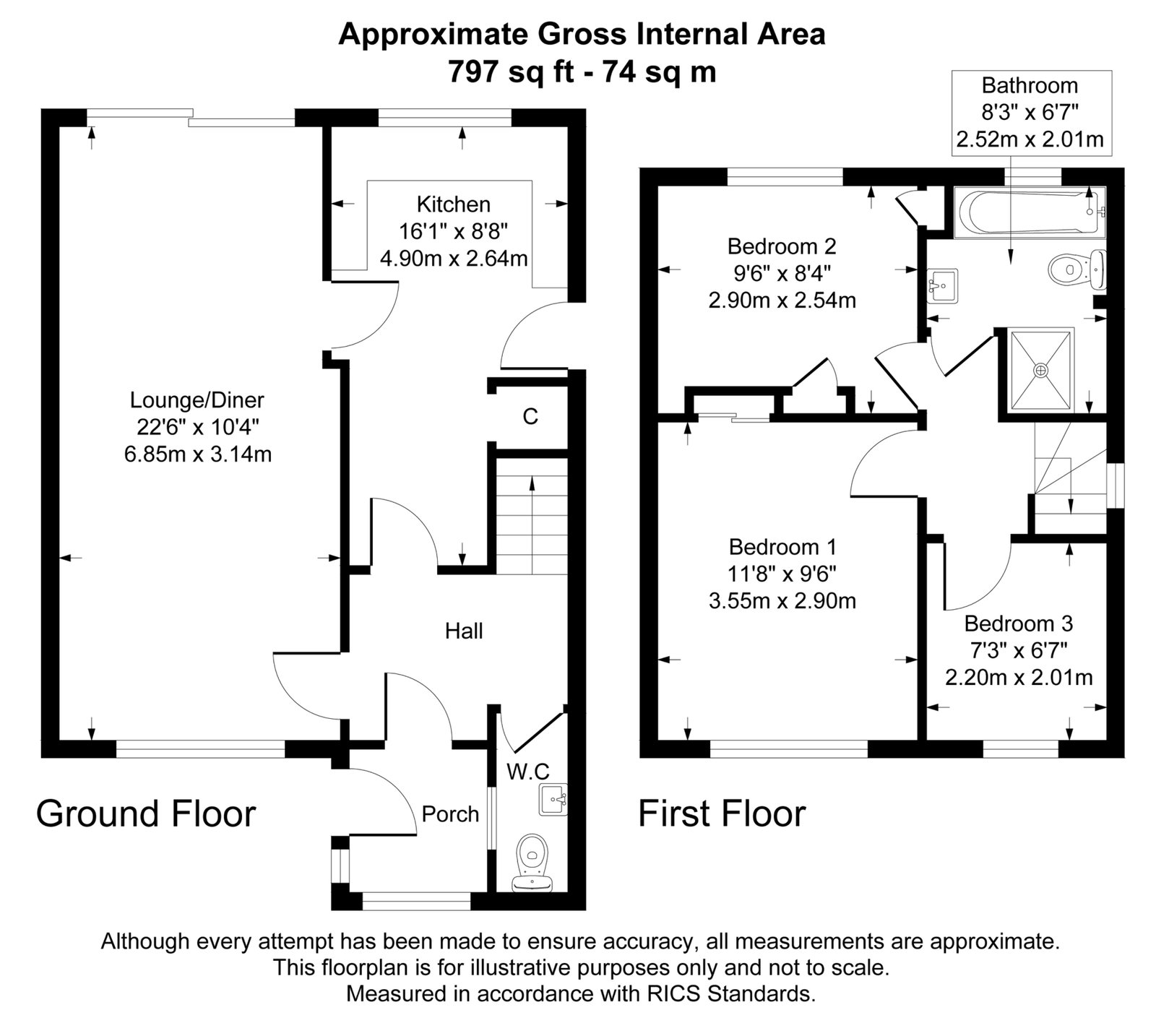 25, Royal Avenue, Tonbridge floorplan