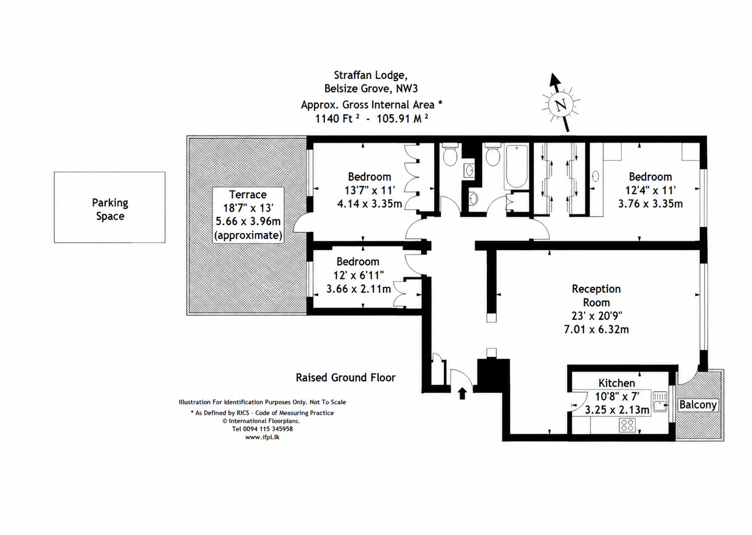 5, Straffan Lodge, London floorplan