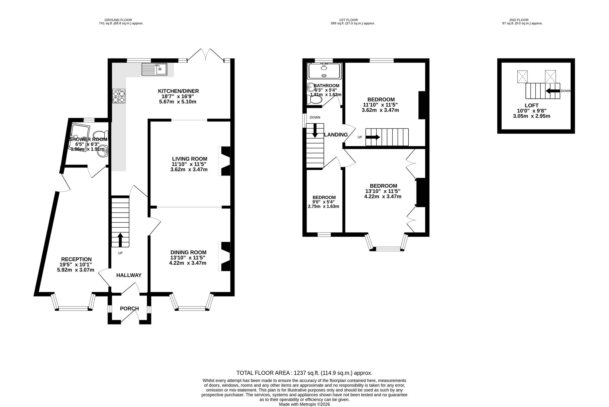 7 St. Brides Crescent, Newport floorplan