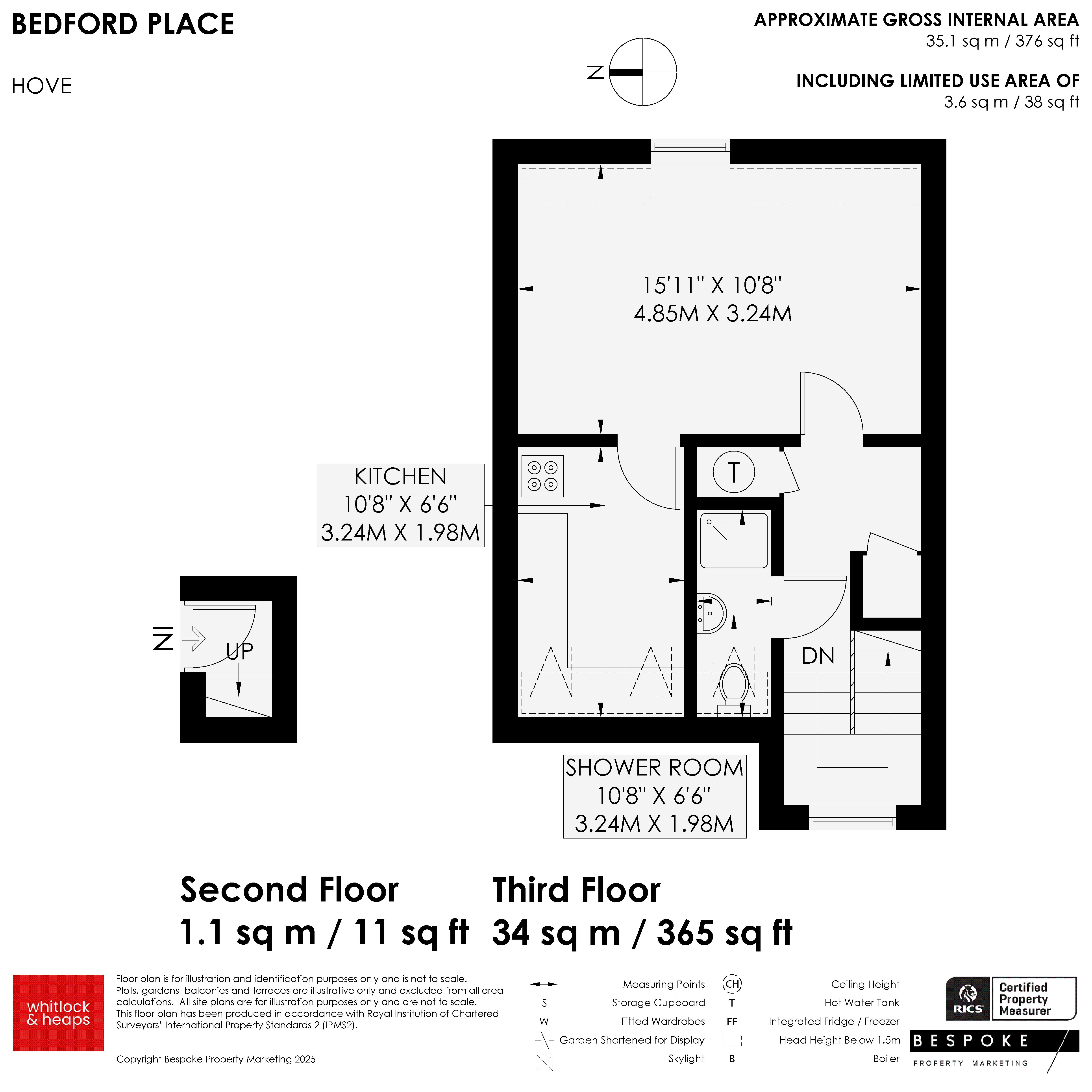 Flat 5, 7, Bedford Place, Brighton floorplan