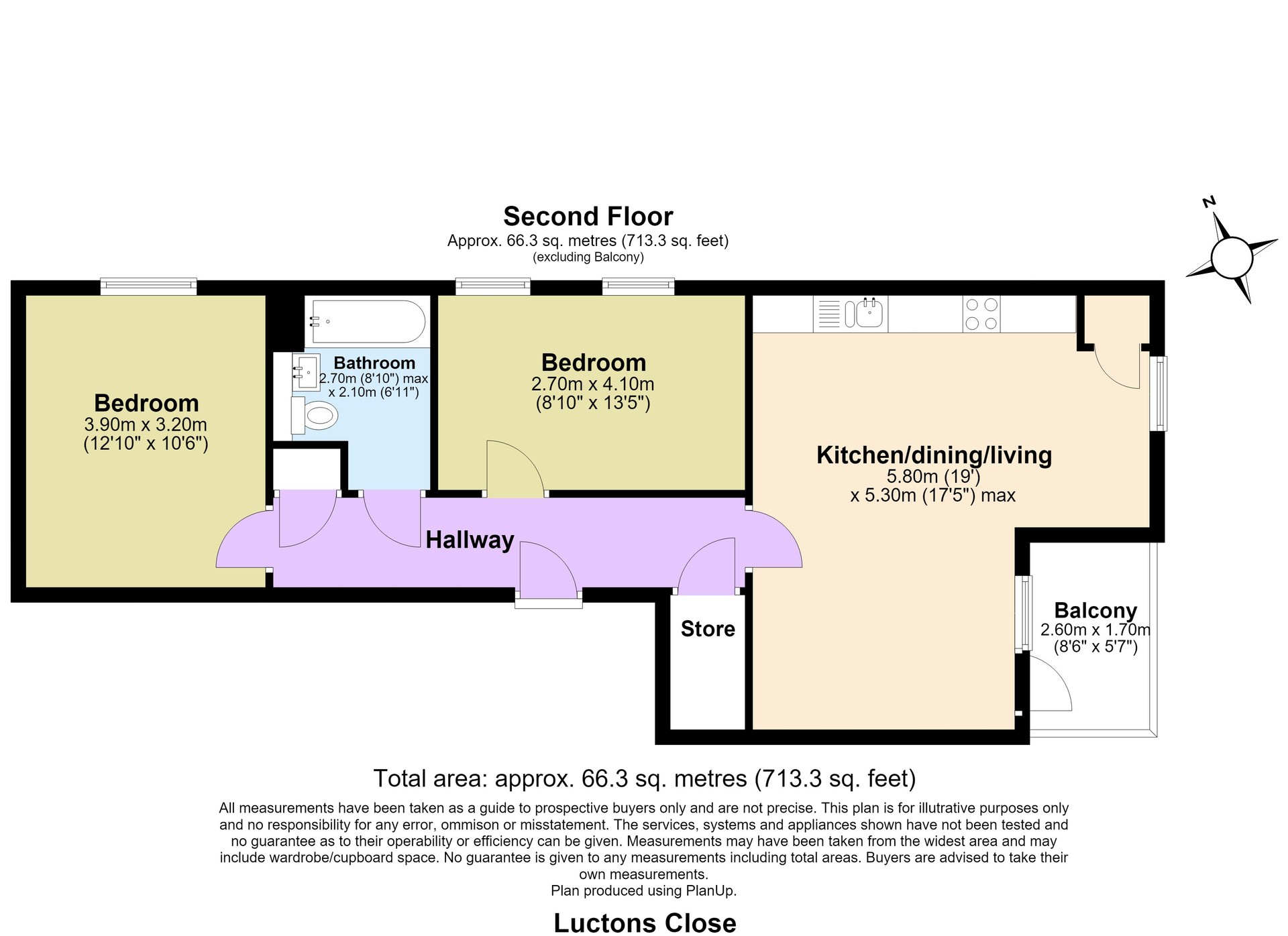 176, Luctons Close, Loughton floorplan