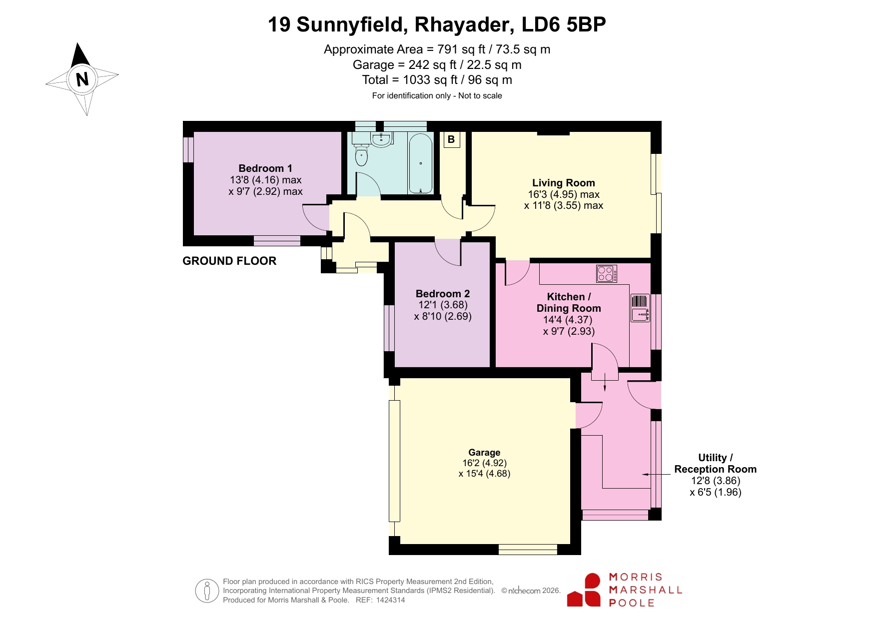 19, Sunnyfield, Powys floorplan
