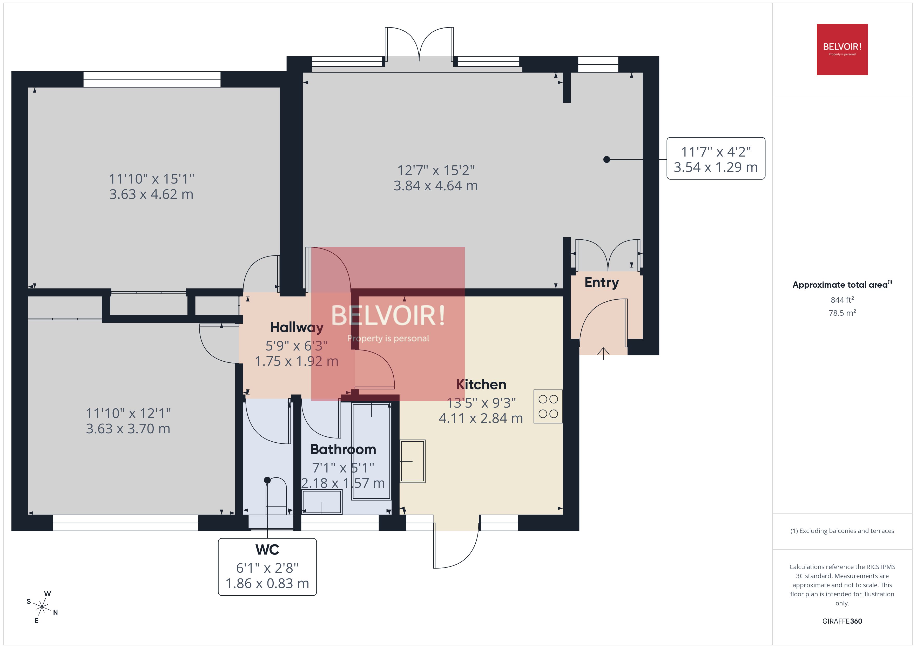 8, Brynfield Court, Swansea floorplan