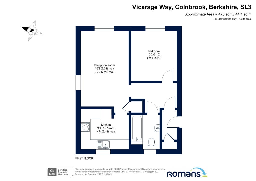 Vicarage Way, Colnbrook, Berkshire SL3, 1 bedroom flat for sale