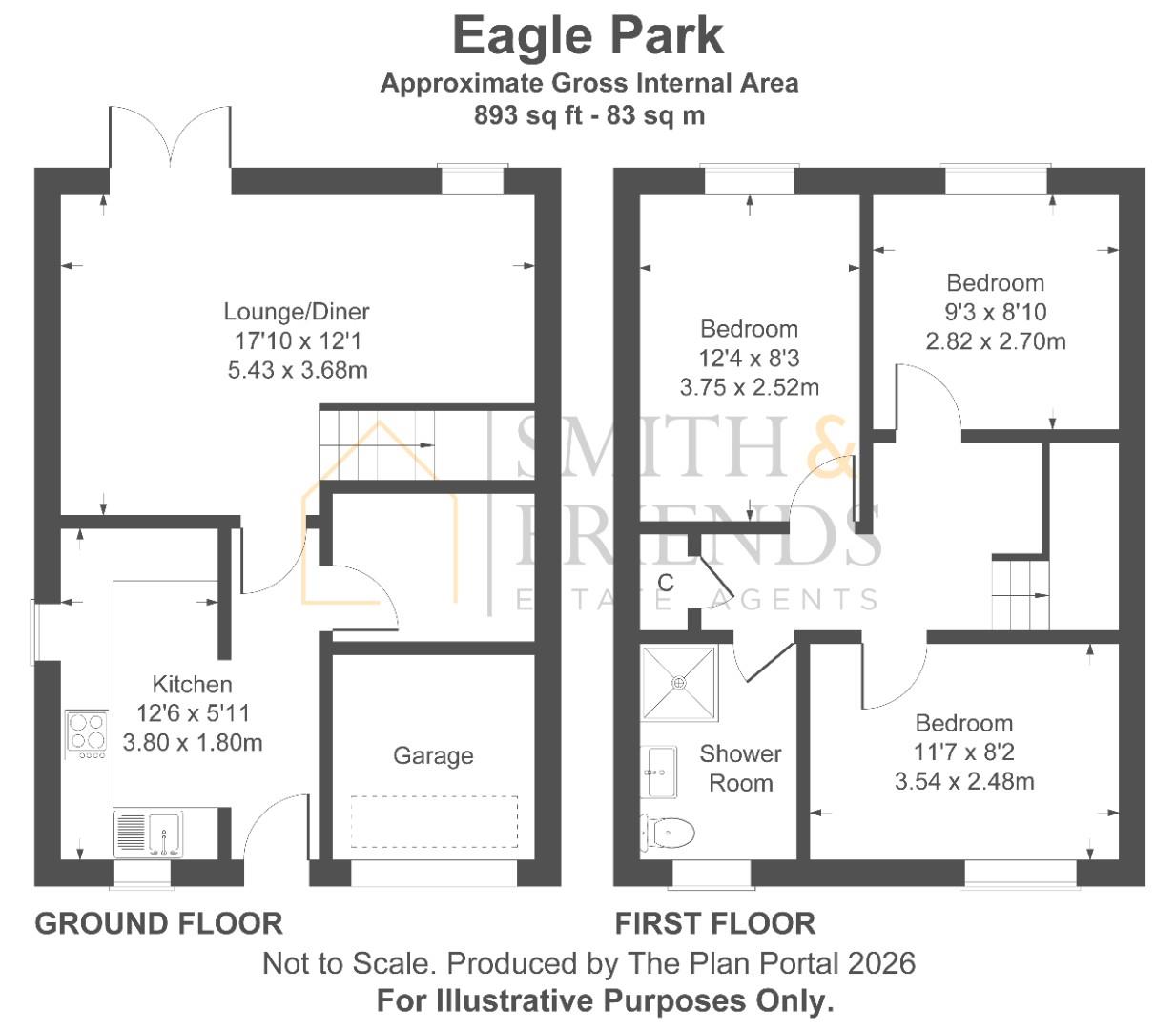 255, Eagle Park, Middlesbrough floorplan