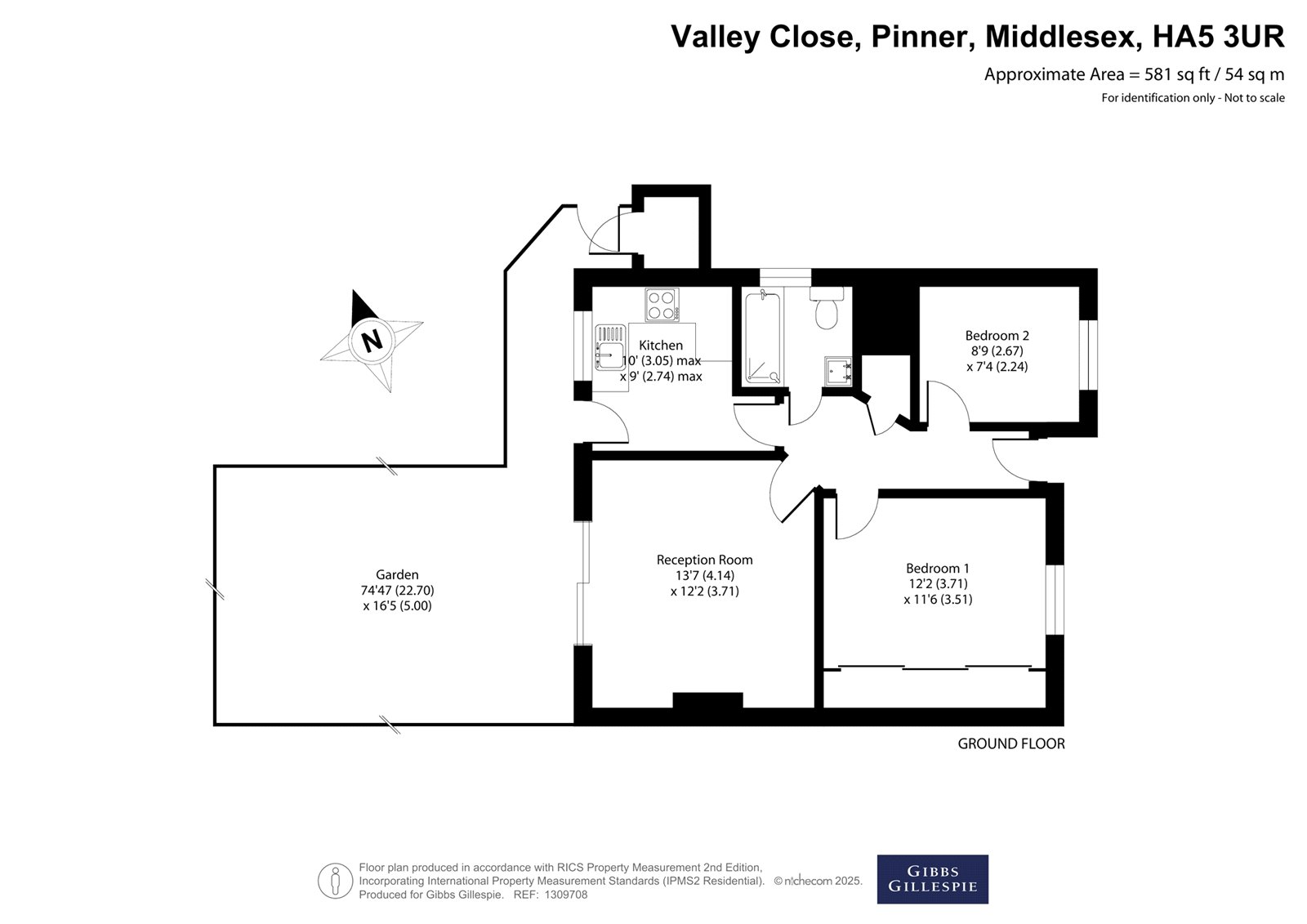 5, Valley Close, Middlesex floorplan