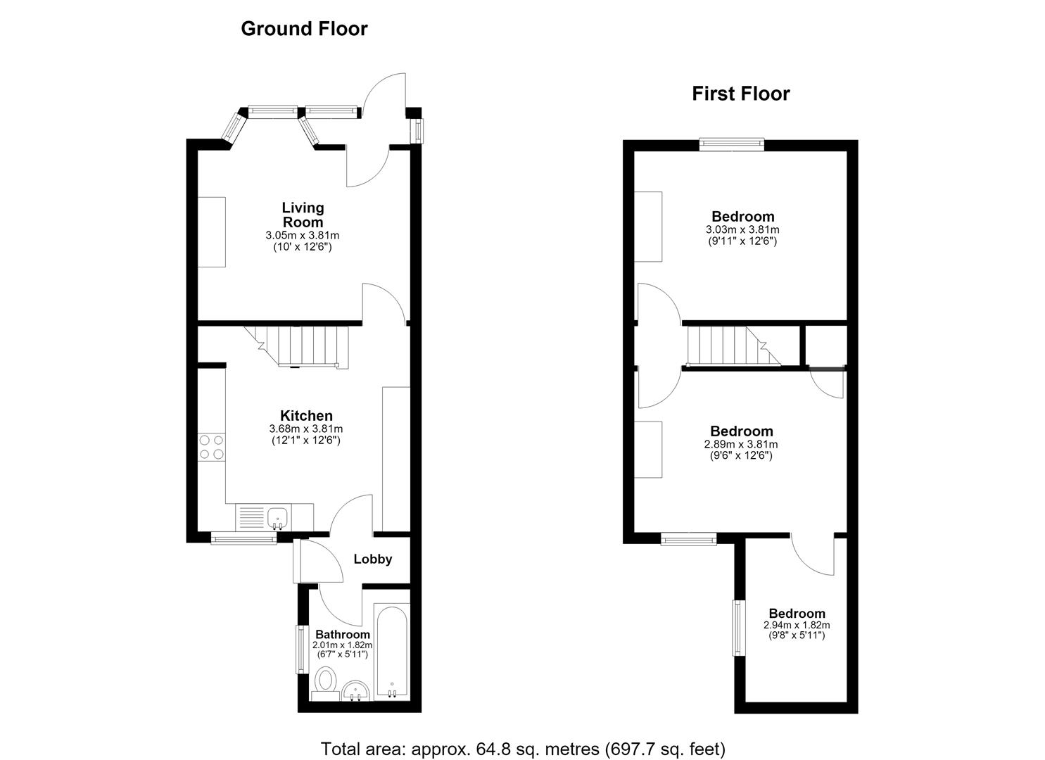 36, Church Street, Rochester floorplan