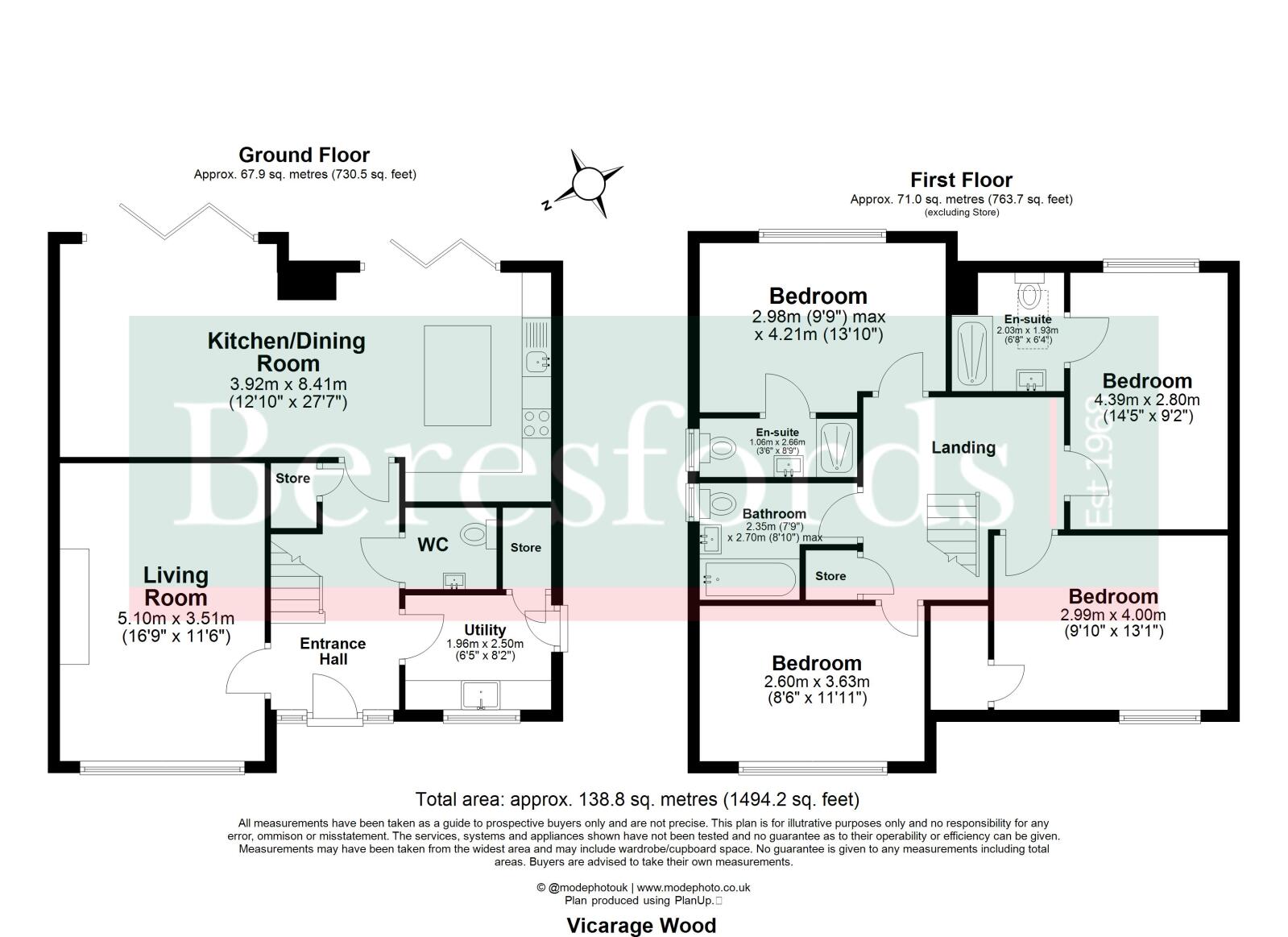 Unit 8 Vicarage Wood,, Wigley Bush Lane, Brentwood floorplan
