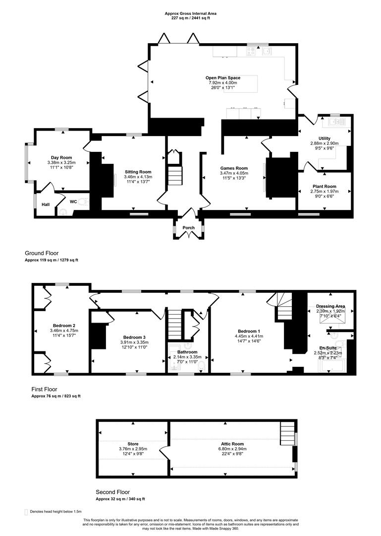 Rosemary Cottage, Kingston, Hazelbury Bryan floorplan