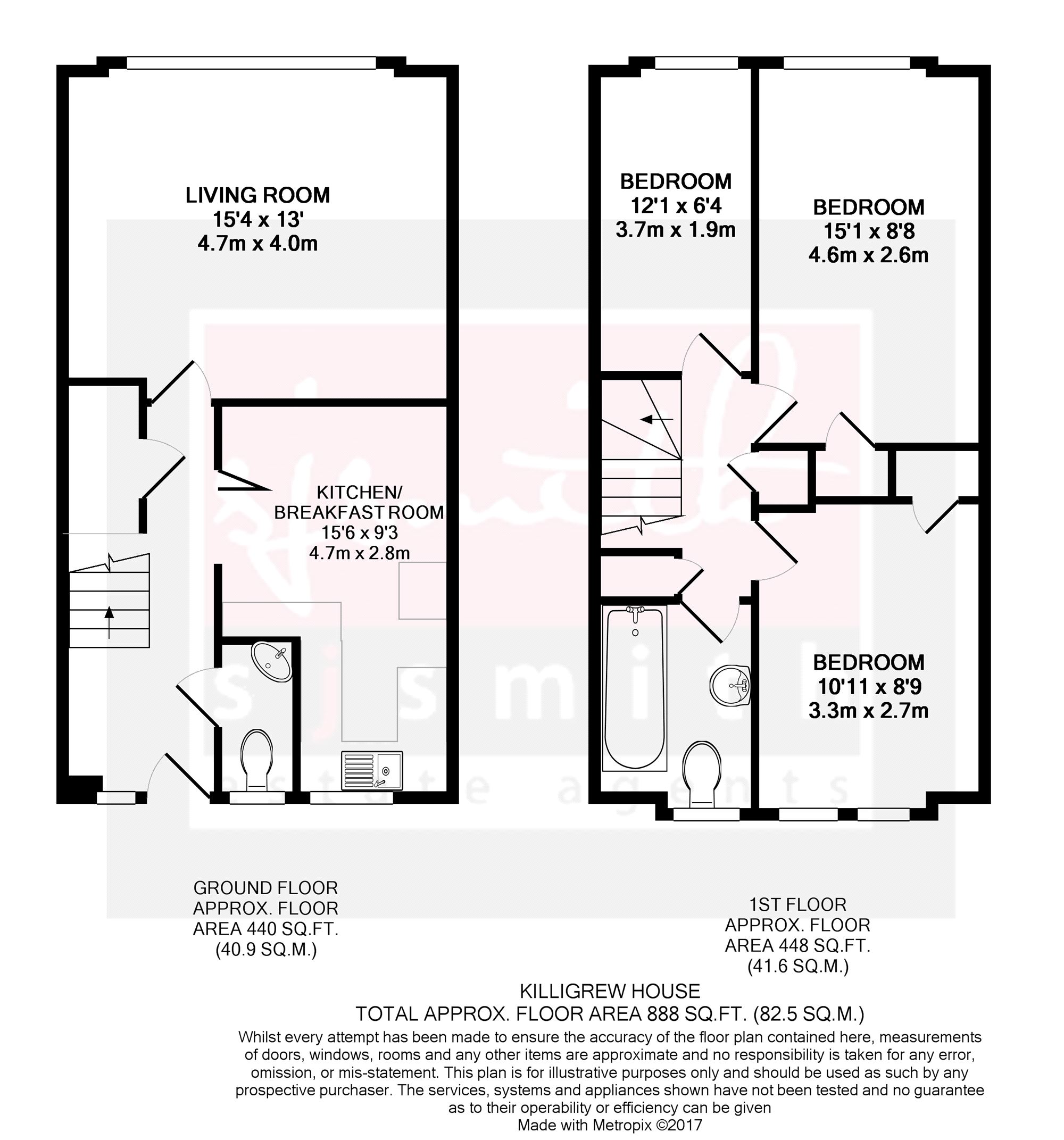 8 Killigrew House, Percy Bryant Road, Sunbury-on-Thames floorplan
