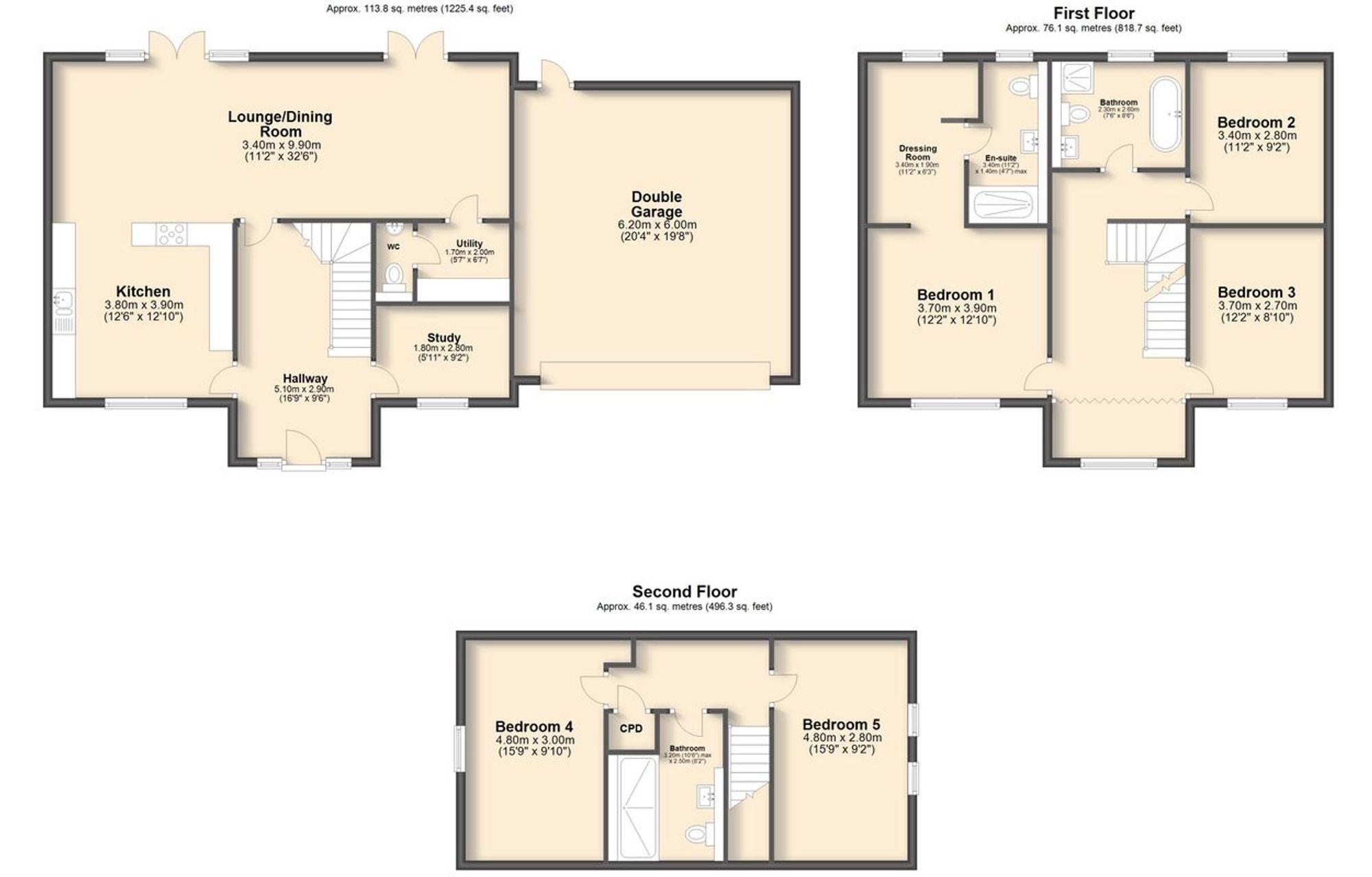5 Totley Hall Court, Sheffield floorplan