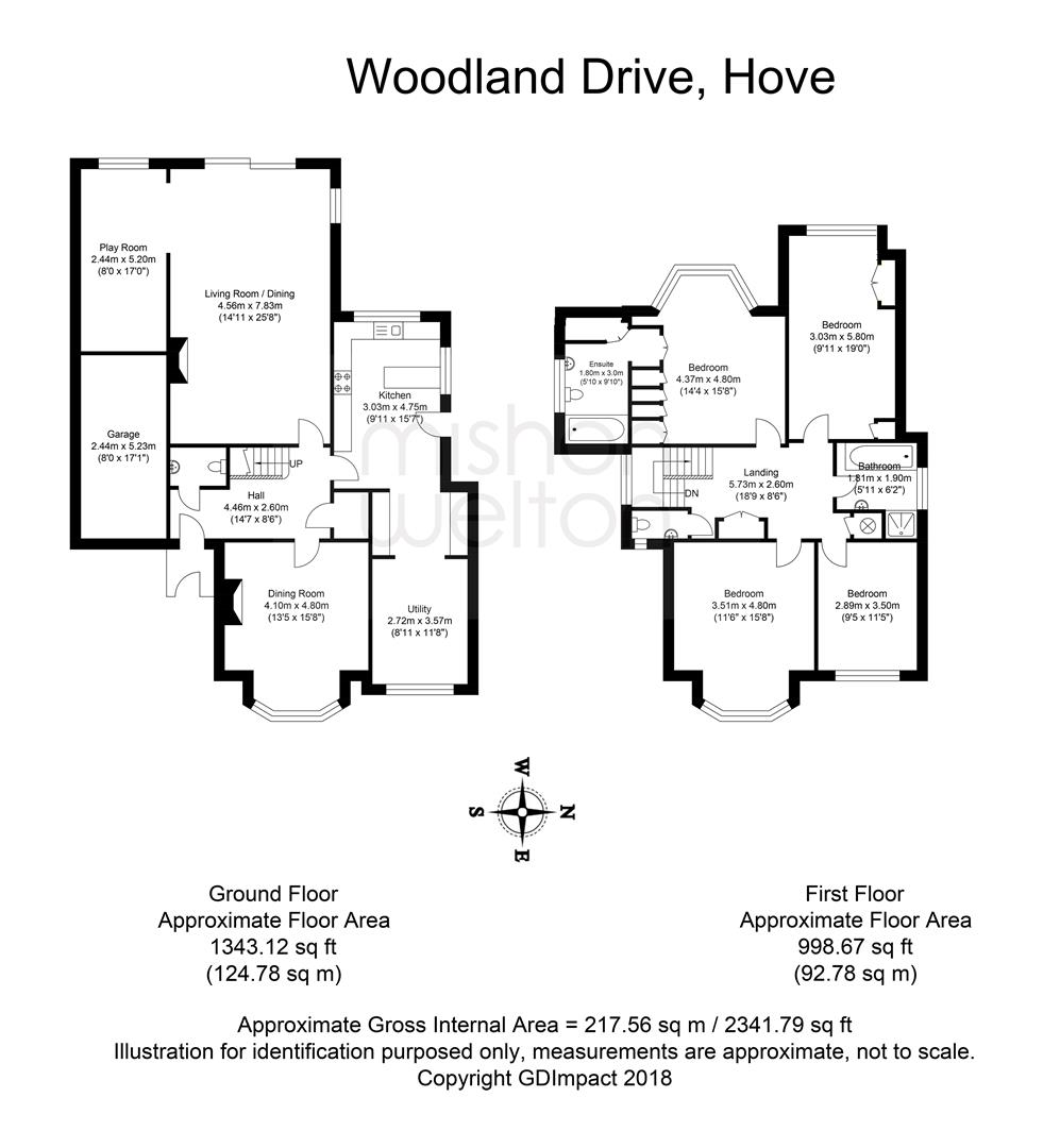 4 Bedrooms Detached house for sale in Woodland Drive, Hove BN3