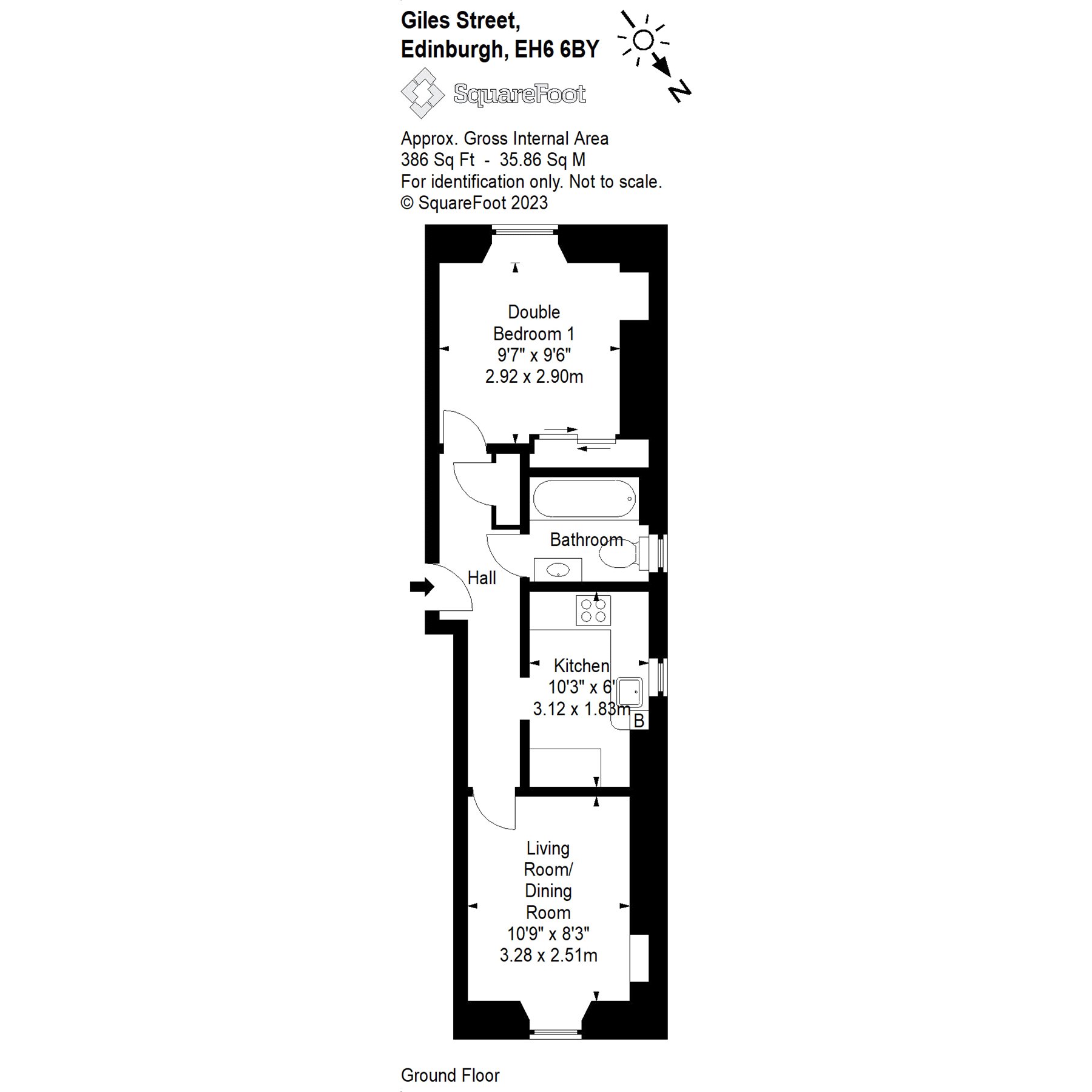 42/1, Giles Street, Leith, Edinburgh EH6, 1 bedroom flat for sale