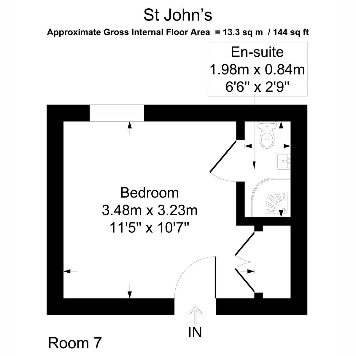 Room 7 2, St. Johns Road, Westcliff-on-sea floorplan