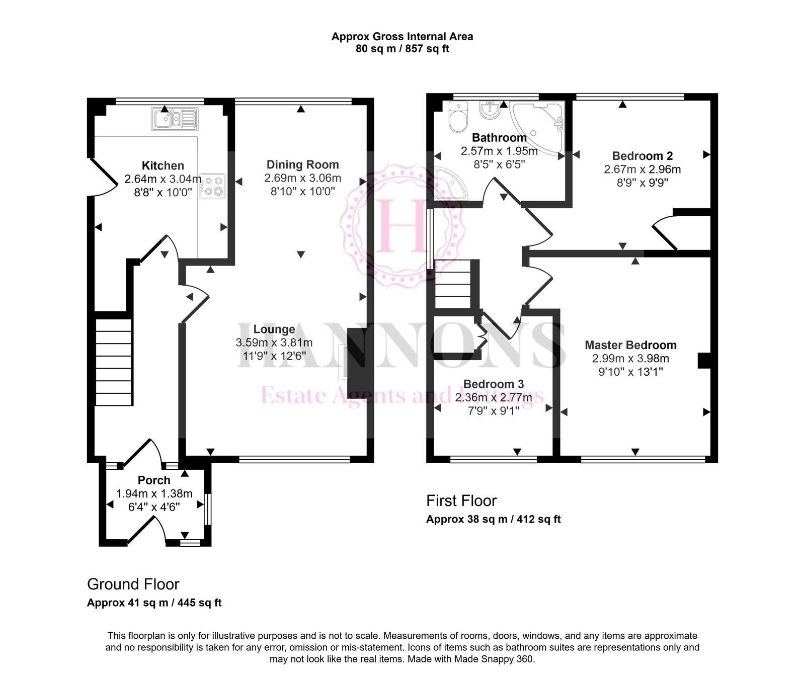 170, Braddon Road, Loughborough floorplan