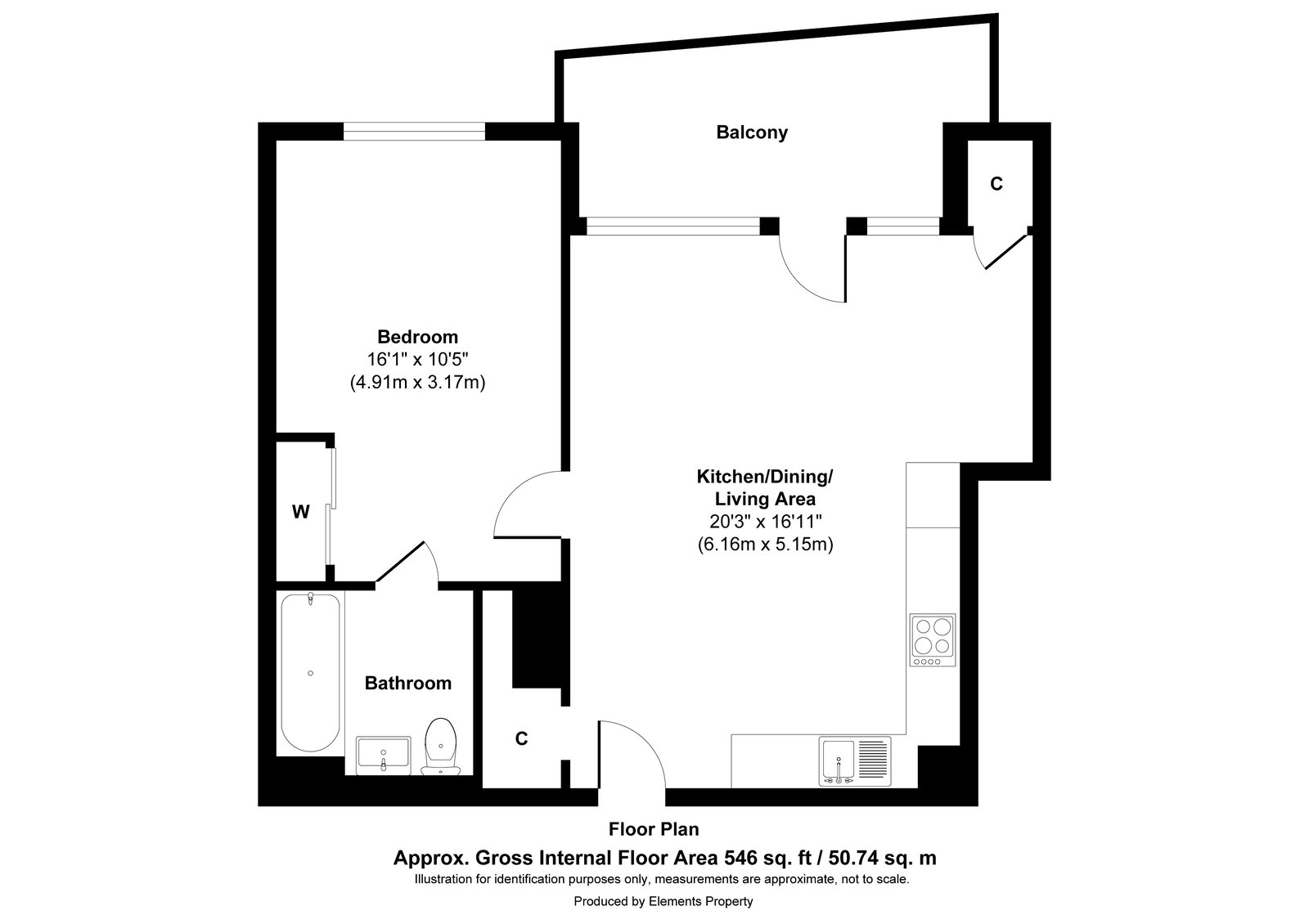 Flat 22 ,Leander Heights, Springfield Park, Maidstone floorplan