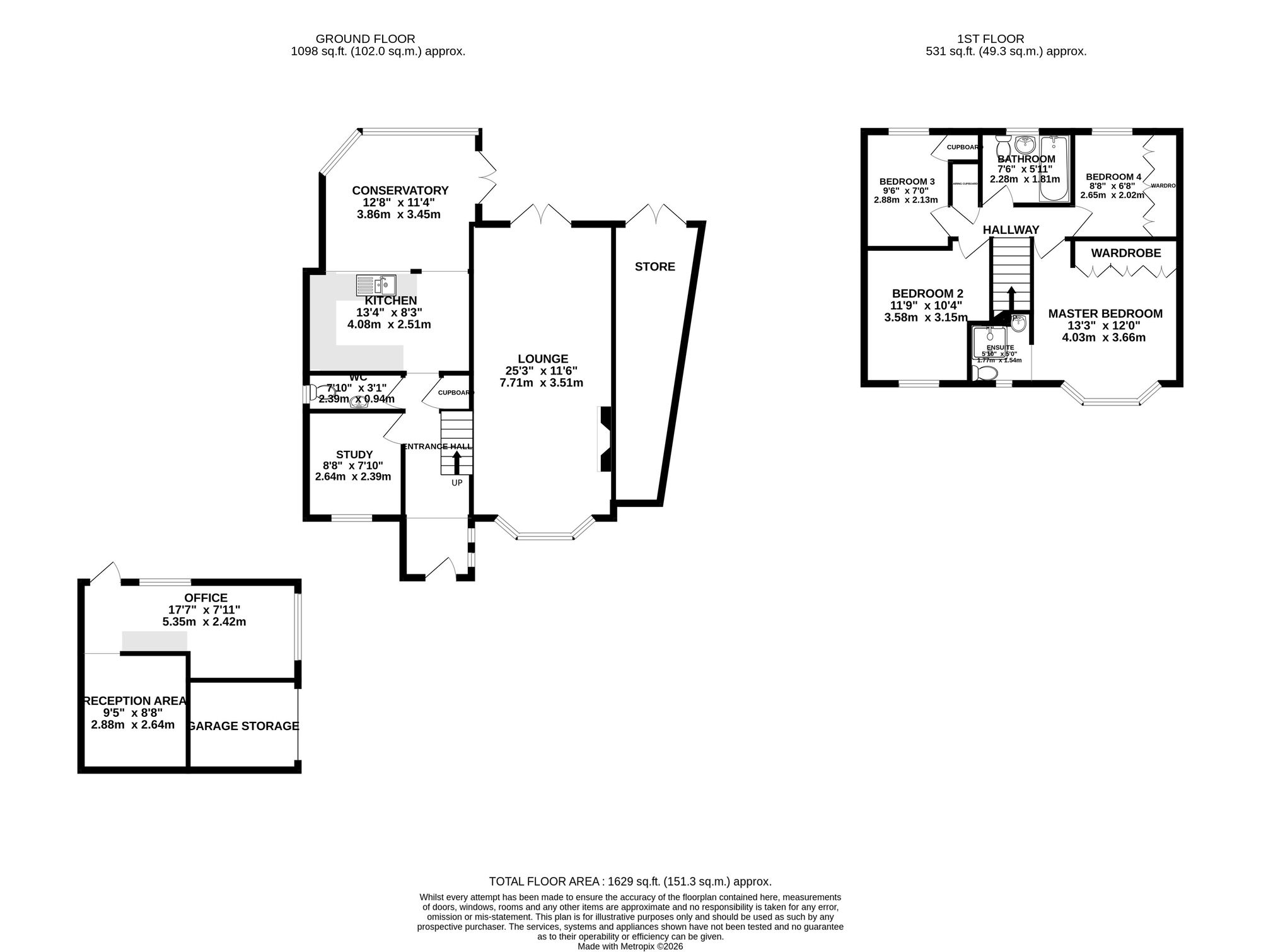 10 Bostock Close, Leicester floorplan