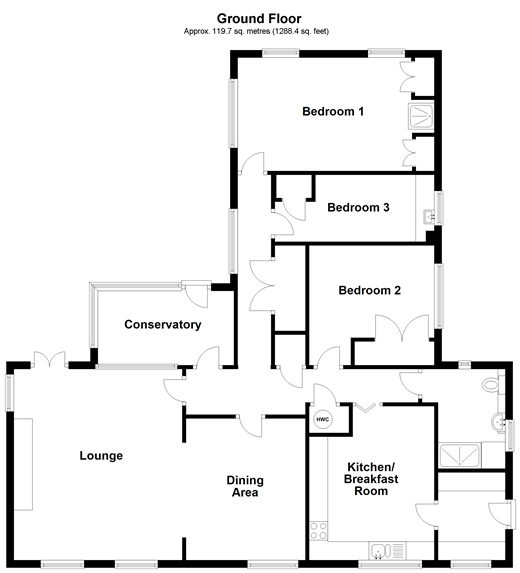 3 Bedrooms Detached bungalow for sale in Station Road, Horsham, West Sussex RH13