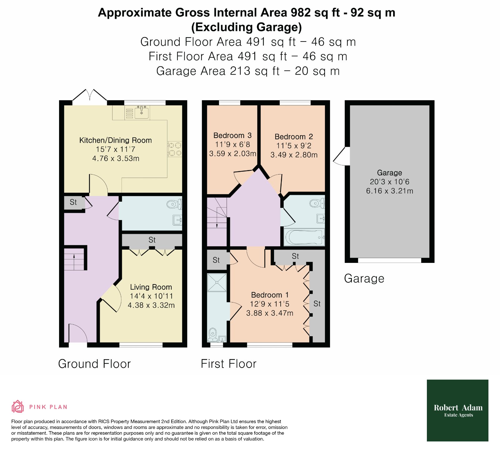 12, Coronation Avenue, Cuffley floorplan