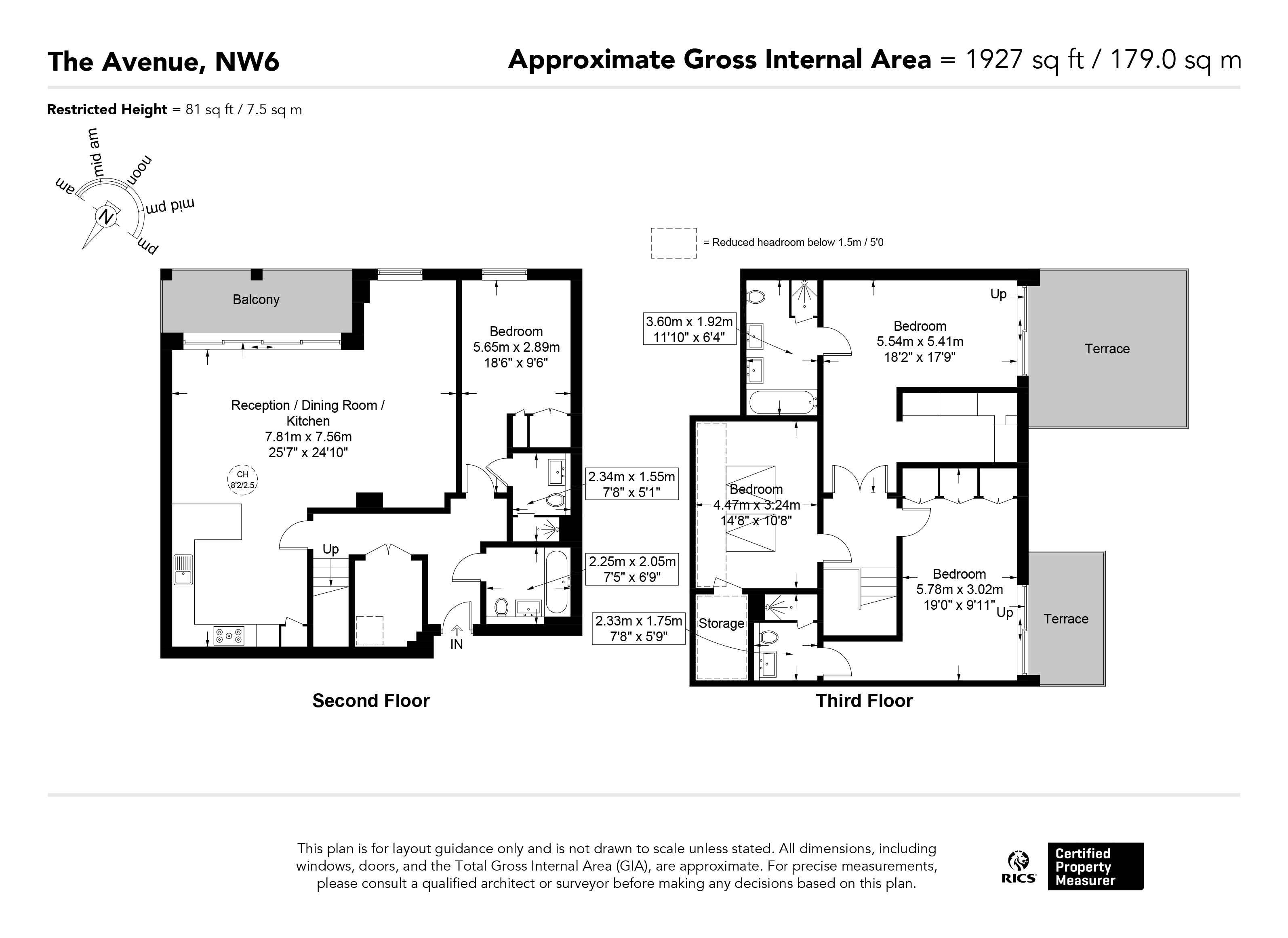 16, 5-7 The Avenue, London floorplan