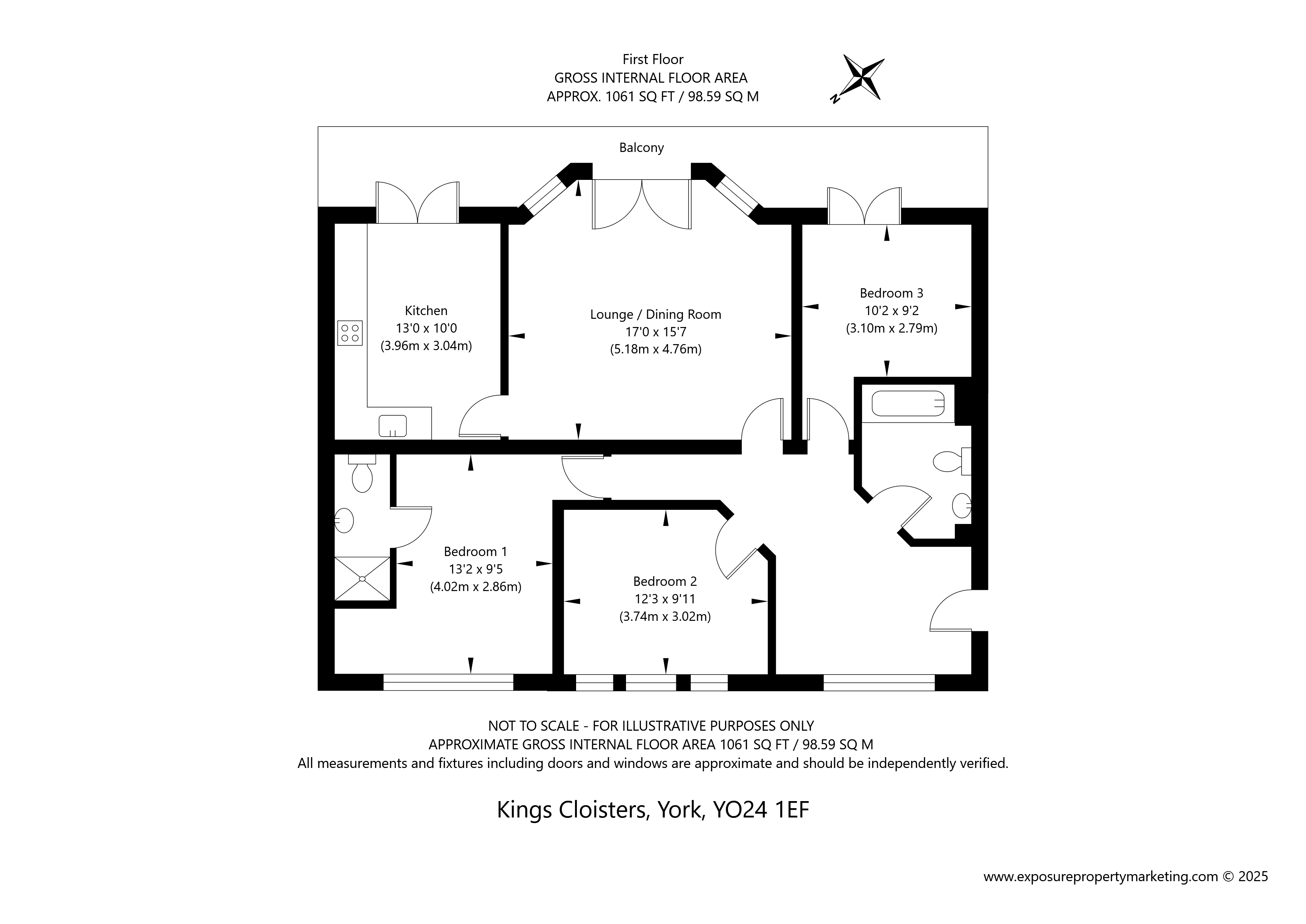 4 Kings Cloisters,, Driffield Terrace, North Yorkshire floorplan