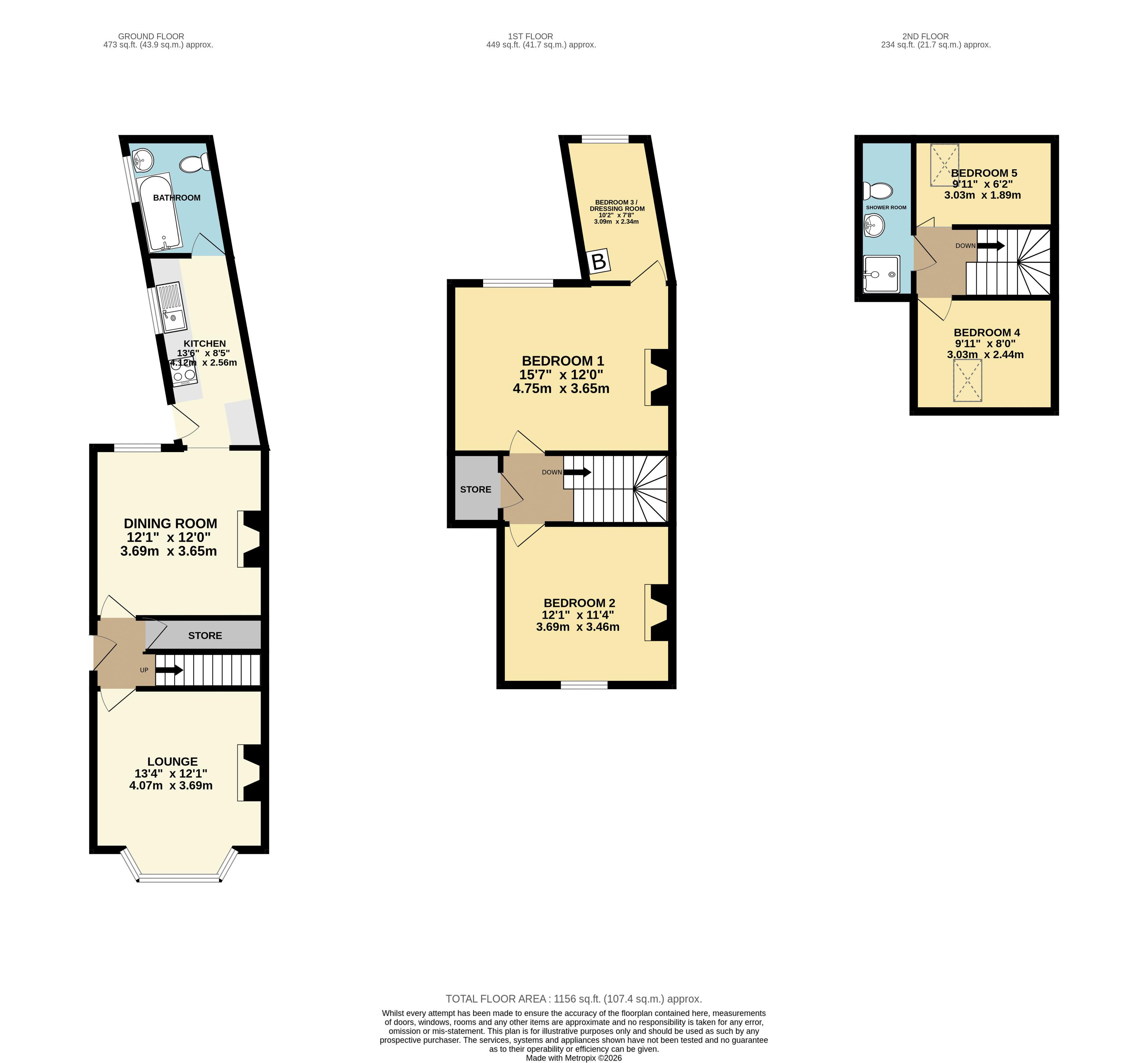 65, Manthorpe Road, Grantham floorplan