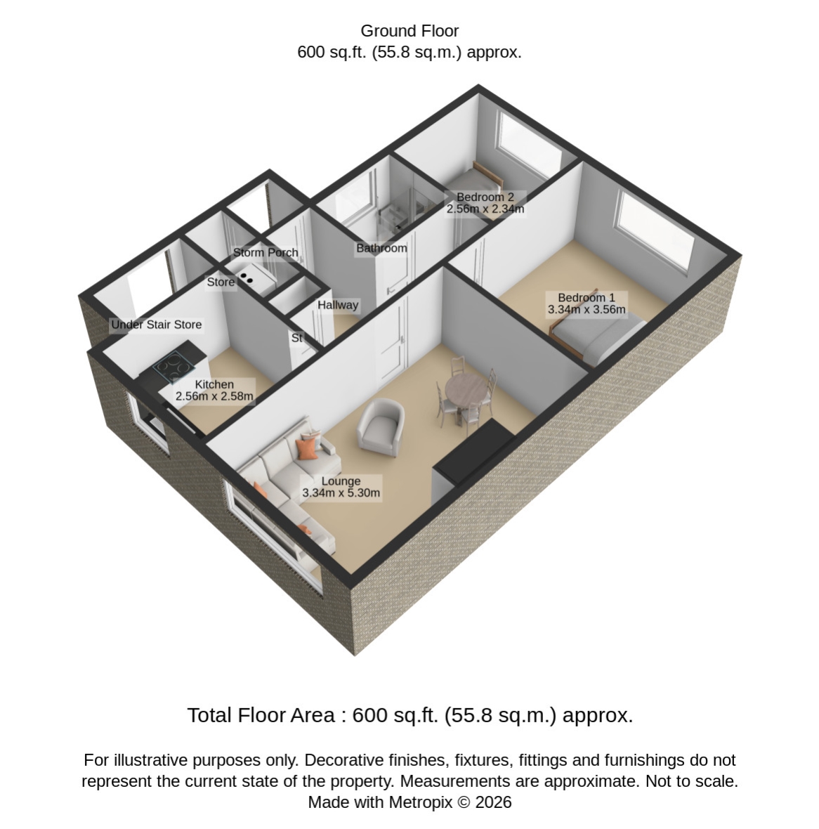 3, DAISY ROAD, BRIGHOUSE floorplan