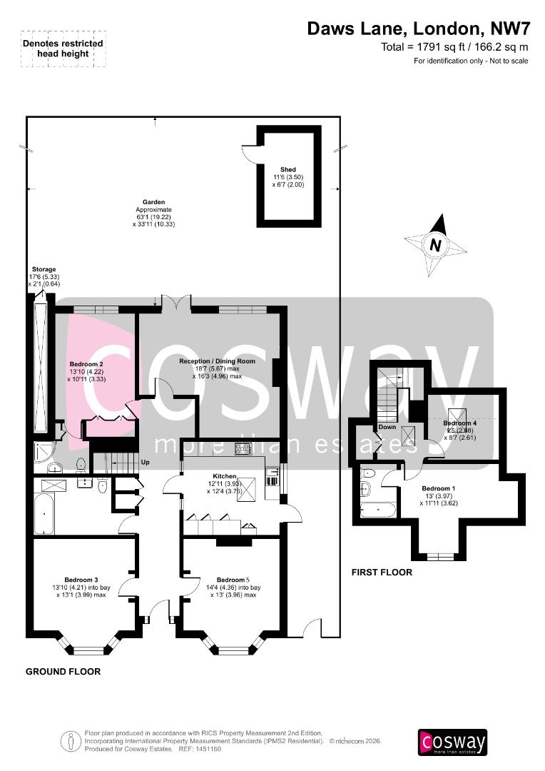 113, Daws Lane, Mill Hill, NW7, London floorplan