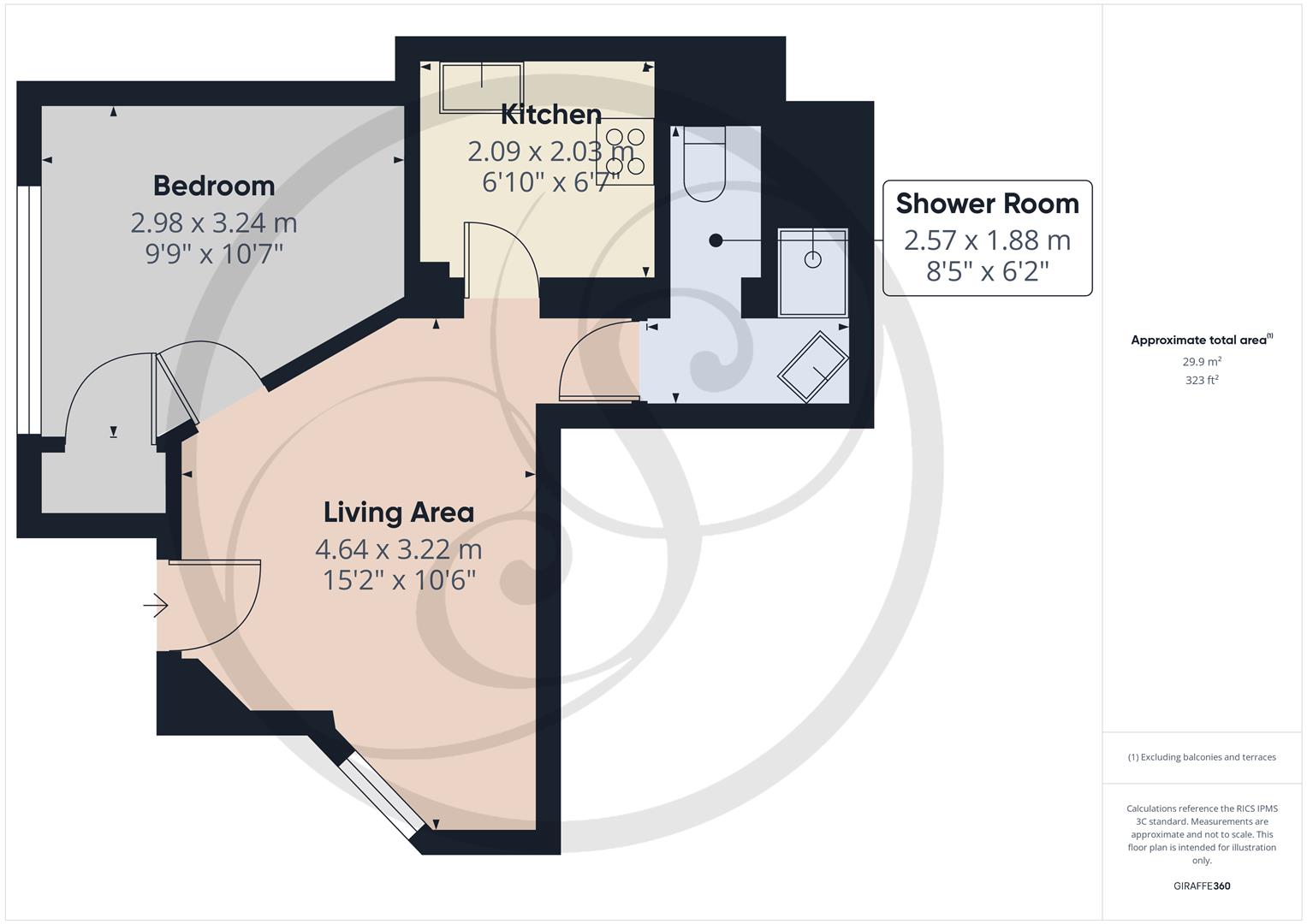1, 178 Clock Tower Lofts, Leeds floorplan