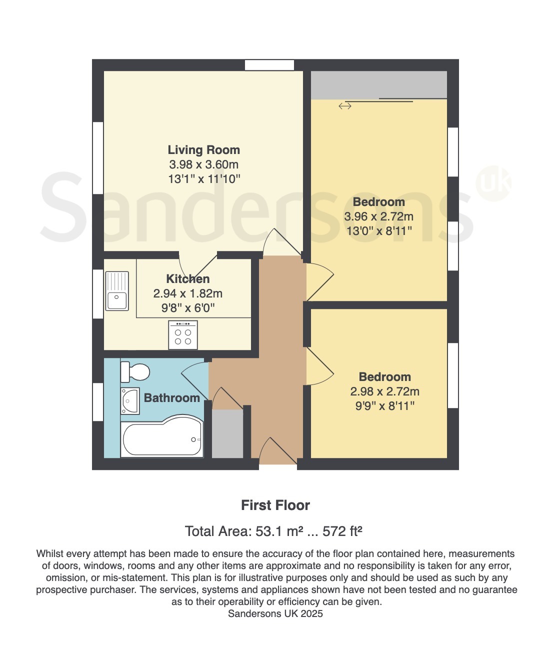 Flat 32  Flat 32, Gordon Road, Canterbury floorplan