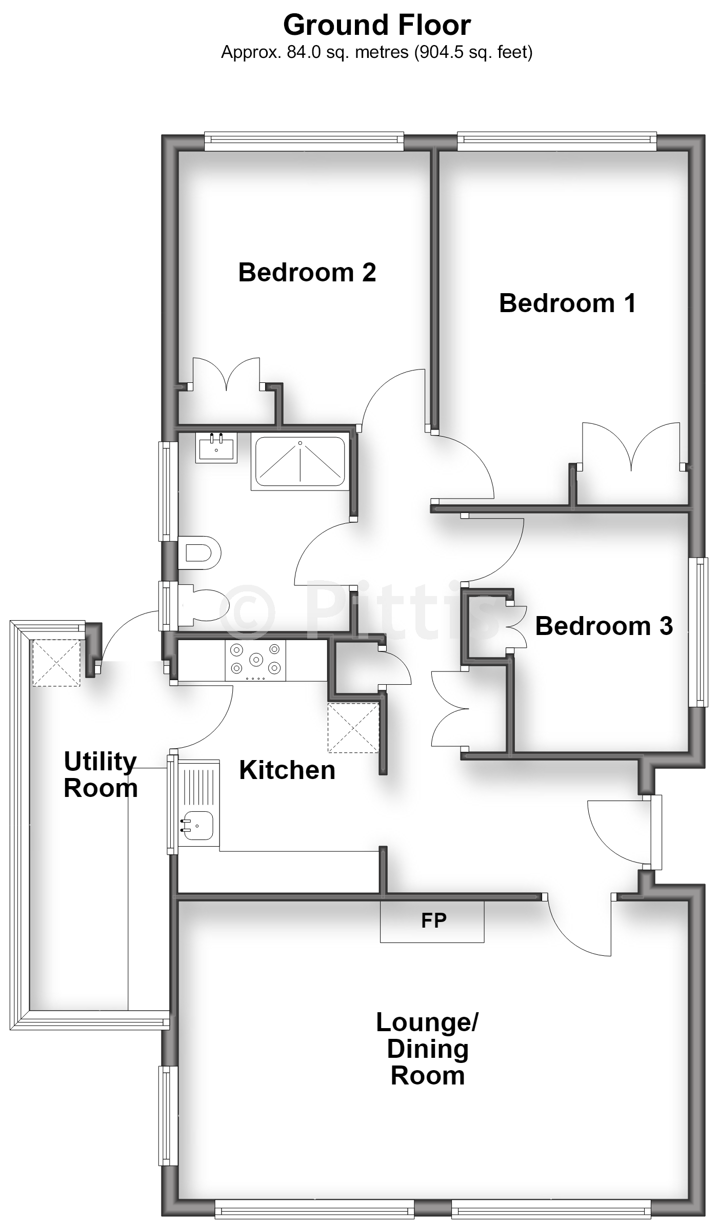 15, Nicholas Close, Brading floorplan