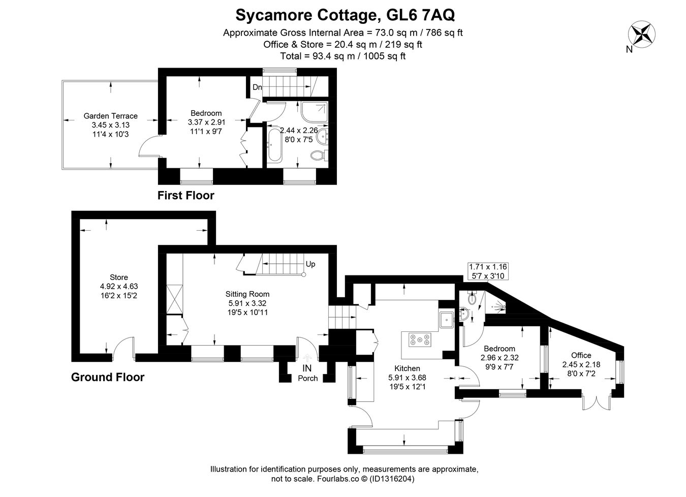 Sycamore Cottage, Far Wells Road, Stroud floorplan