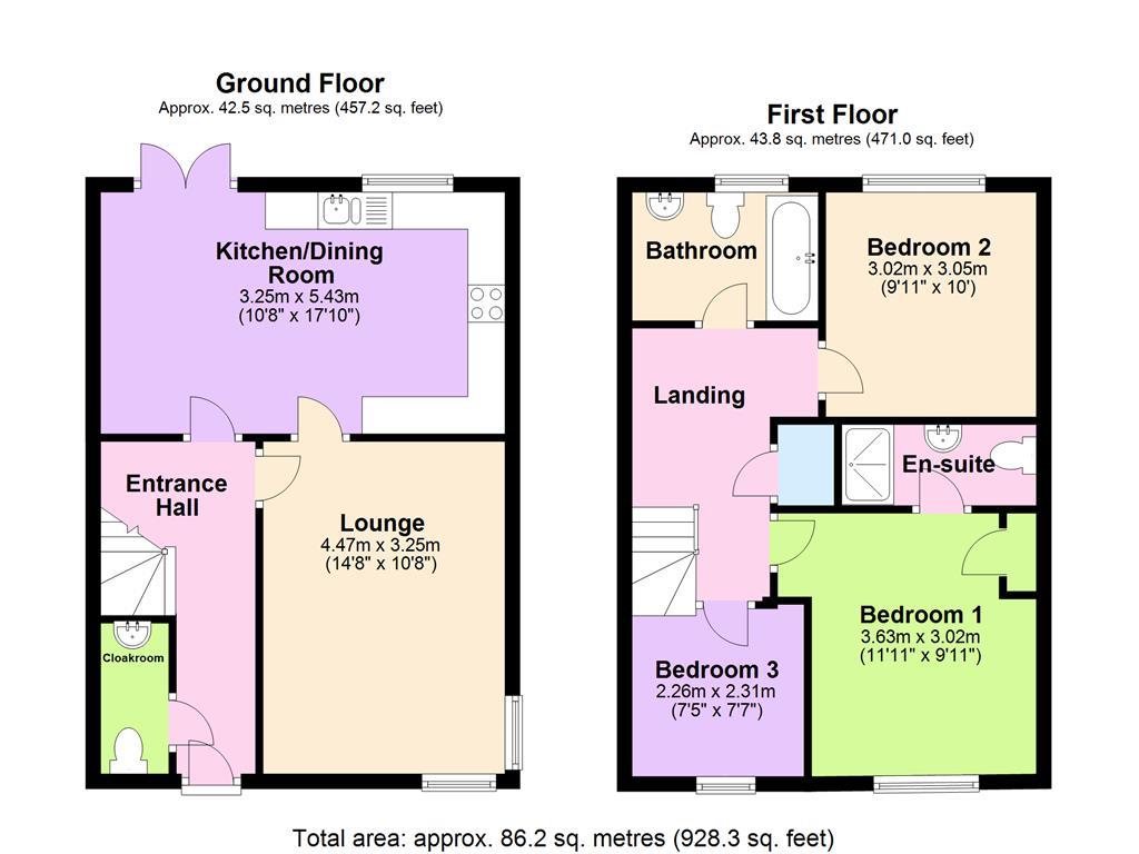 3 Bedrooms Semi-detached house to rent in Dandby Close, Little Paxton, St. Neots PE19