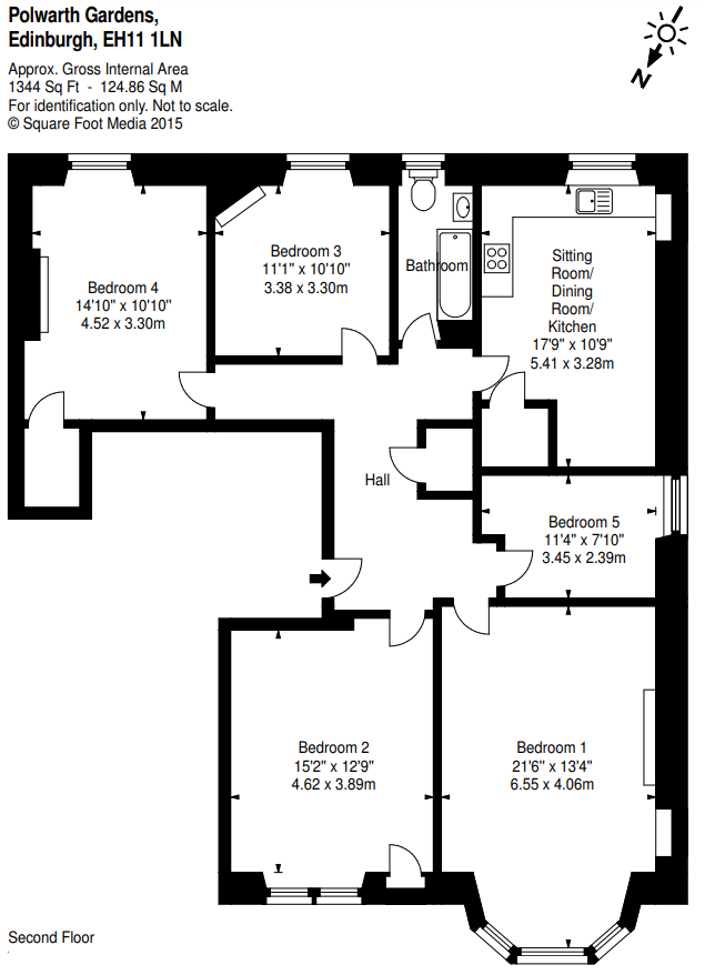 5 Bedrooms Flat to rent in Polwarth Gardens, Edinburgh EH11