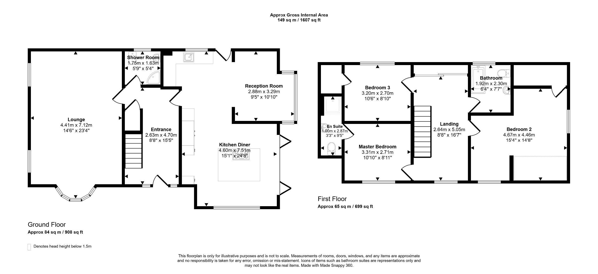 9 Rochester Close, Weston-Super-Mare floorplan