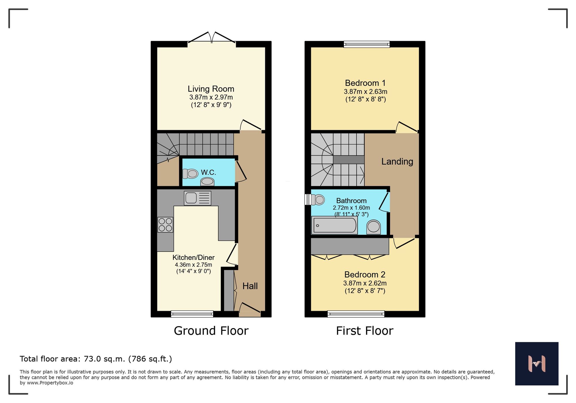 8 Browns Blue Close, Markfield floorplan