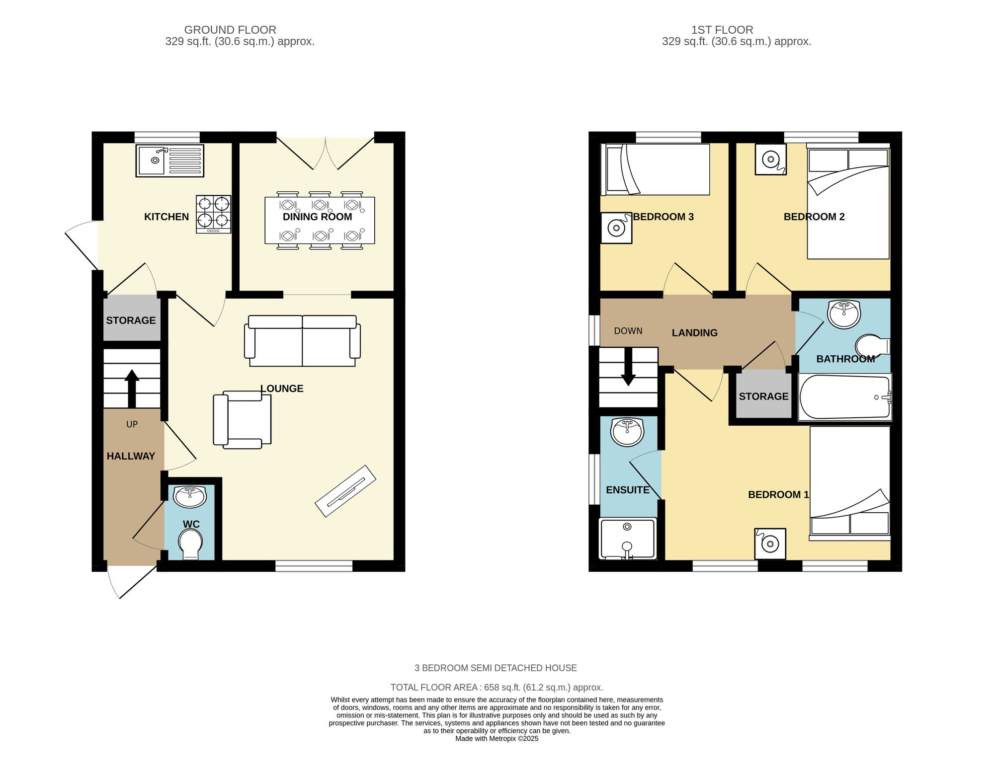 5 Millbrook Gardens, Dewsbury floorplan