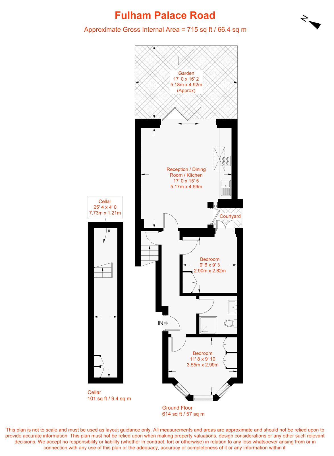 GFF, 427, Fulham Palace Road, London floorplan