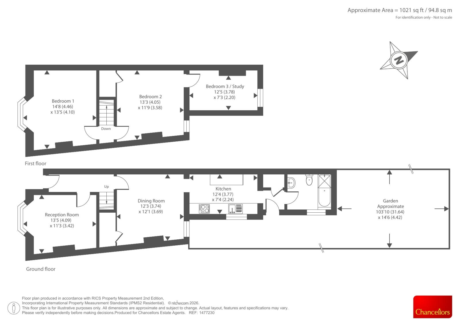 202, Berkhampstead Road, Chesham floorplan