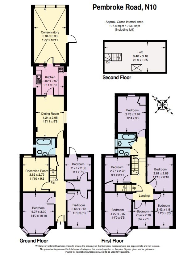 53 Pembroke Road, London floorplan