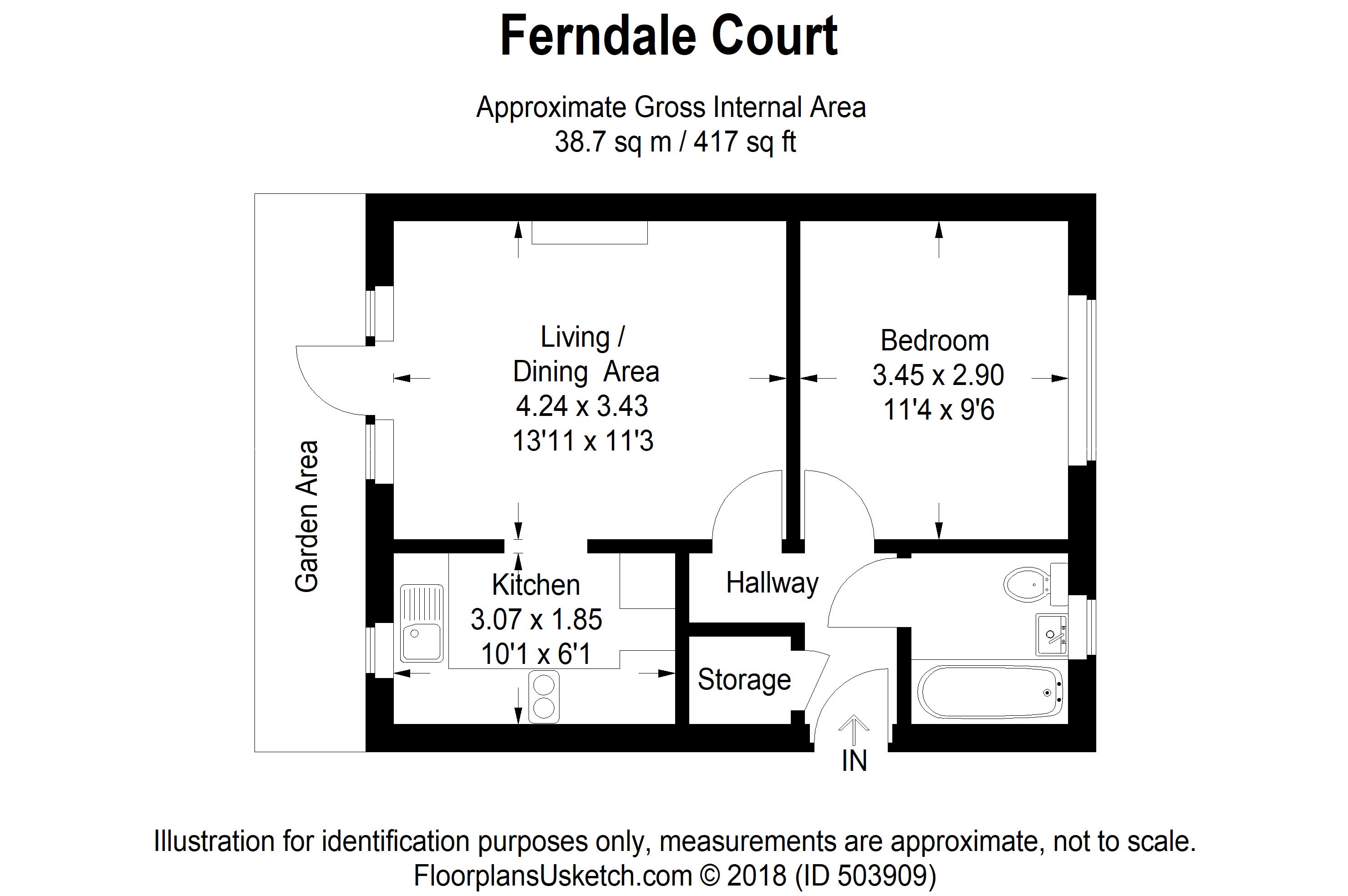 1 Bedrooms Flat for sale in Ferndale Court, Thatcham RG19