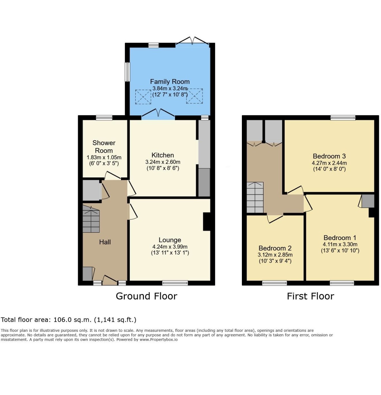 1, School Road, Laurieston floorplan