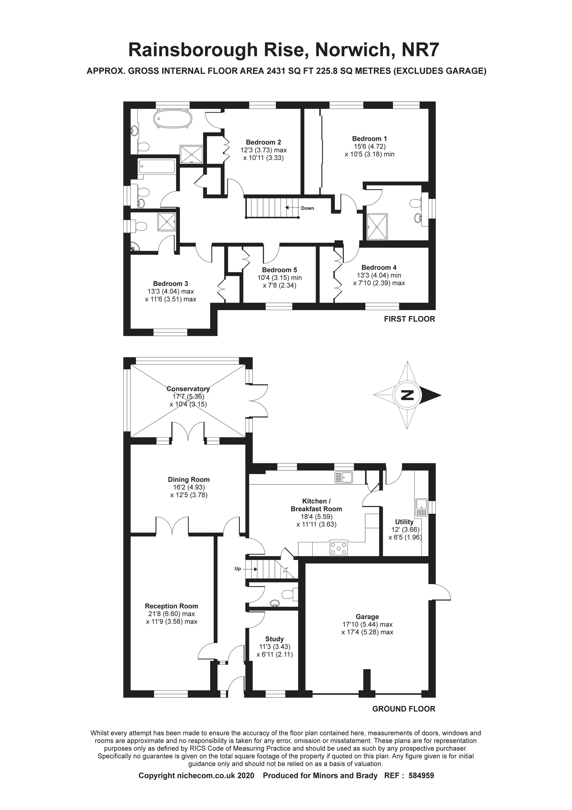 5 bed detached house for sale in Rainsborough Rise, Thorpe St. Andrew