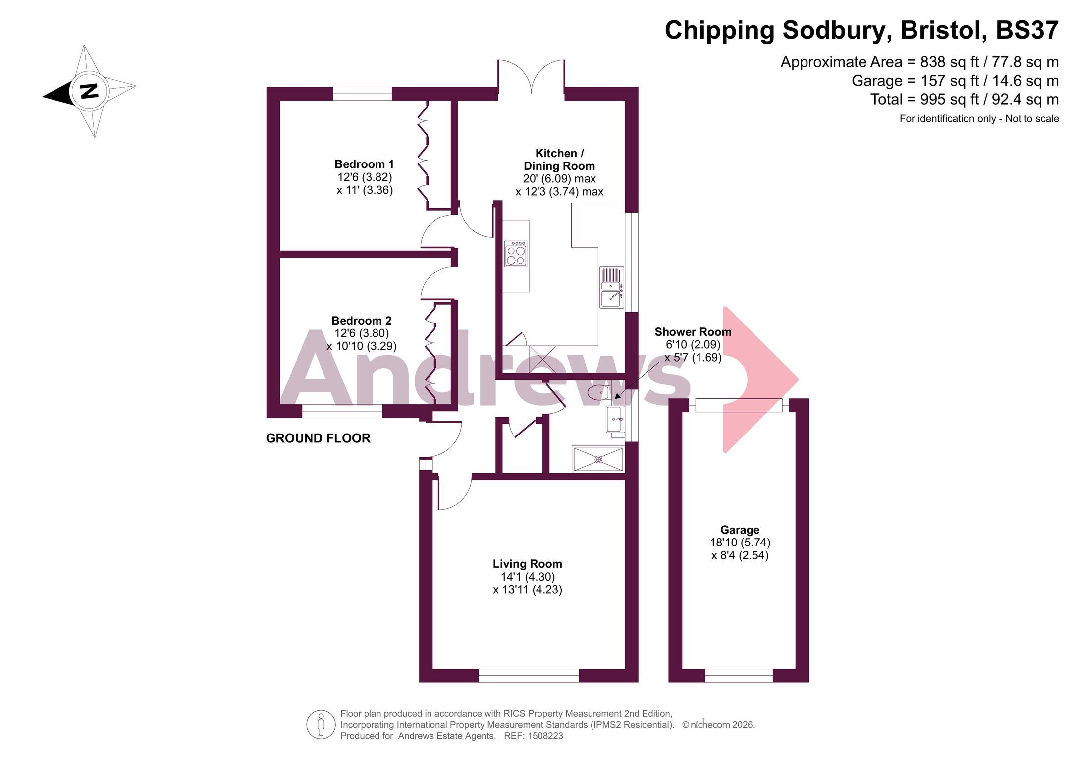 1, Two Stone Lane, Bristol floorplan