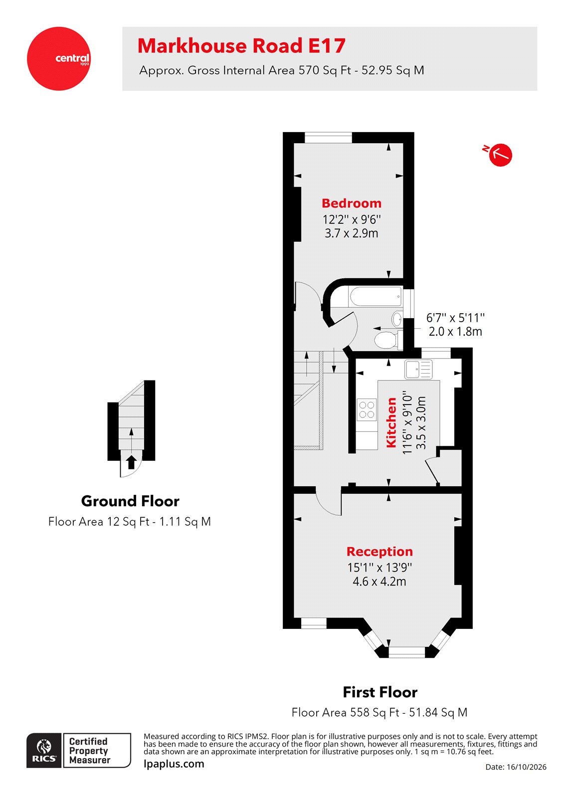 Markhouse Road, London floorplan