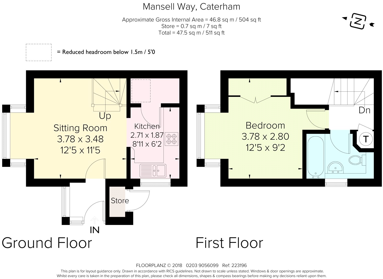 1 Bedrooms Semi-detached house for sale in Mansell Way, Caterham, Surrey CR3