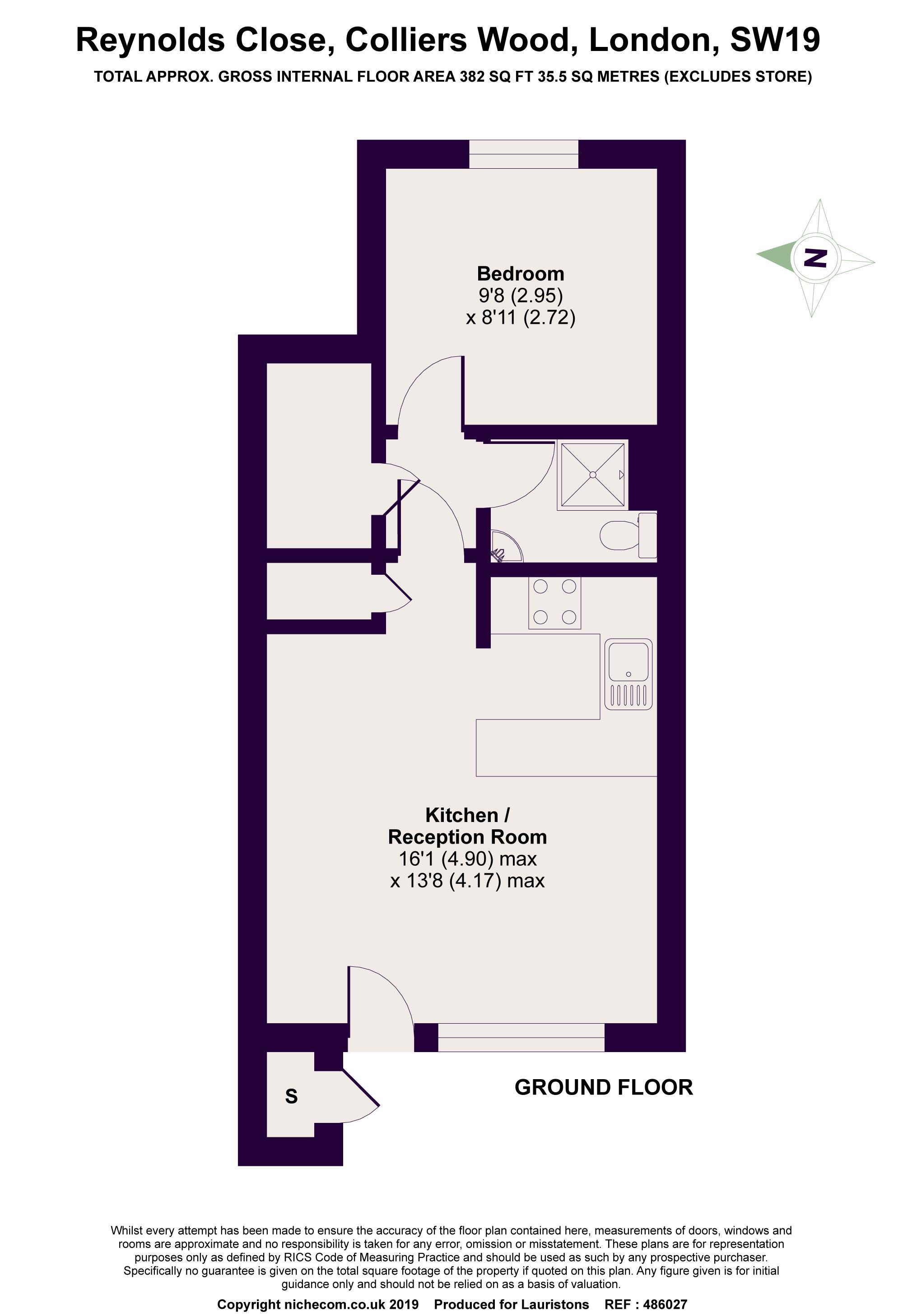 1 Bedrooms Flat for sale in Reynolds Close, Colliers Wood SW19